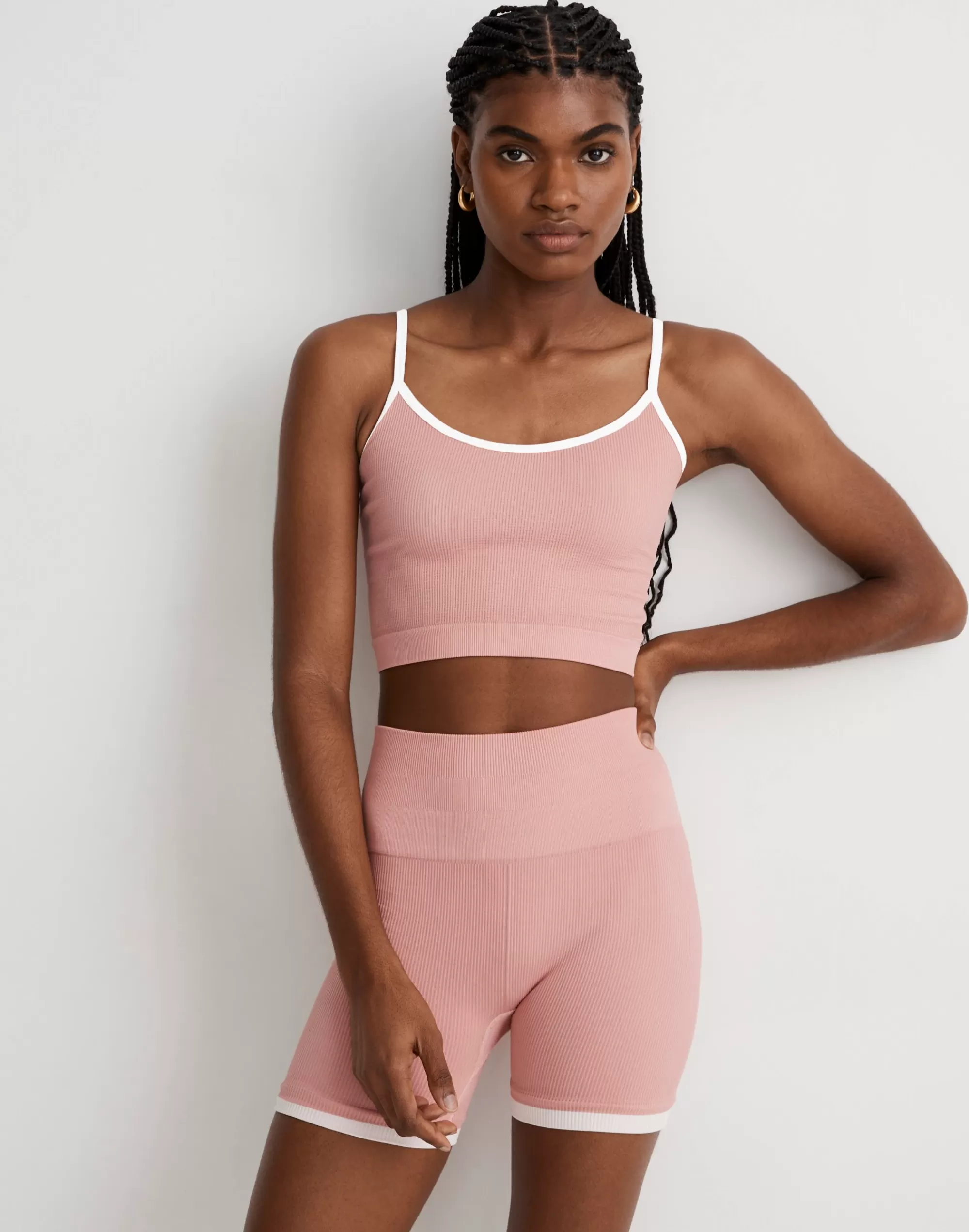 Madewell Activewear>Mwl Seamless Biker Shorts Dried Blossom