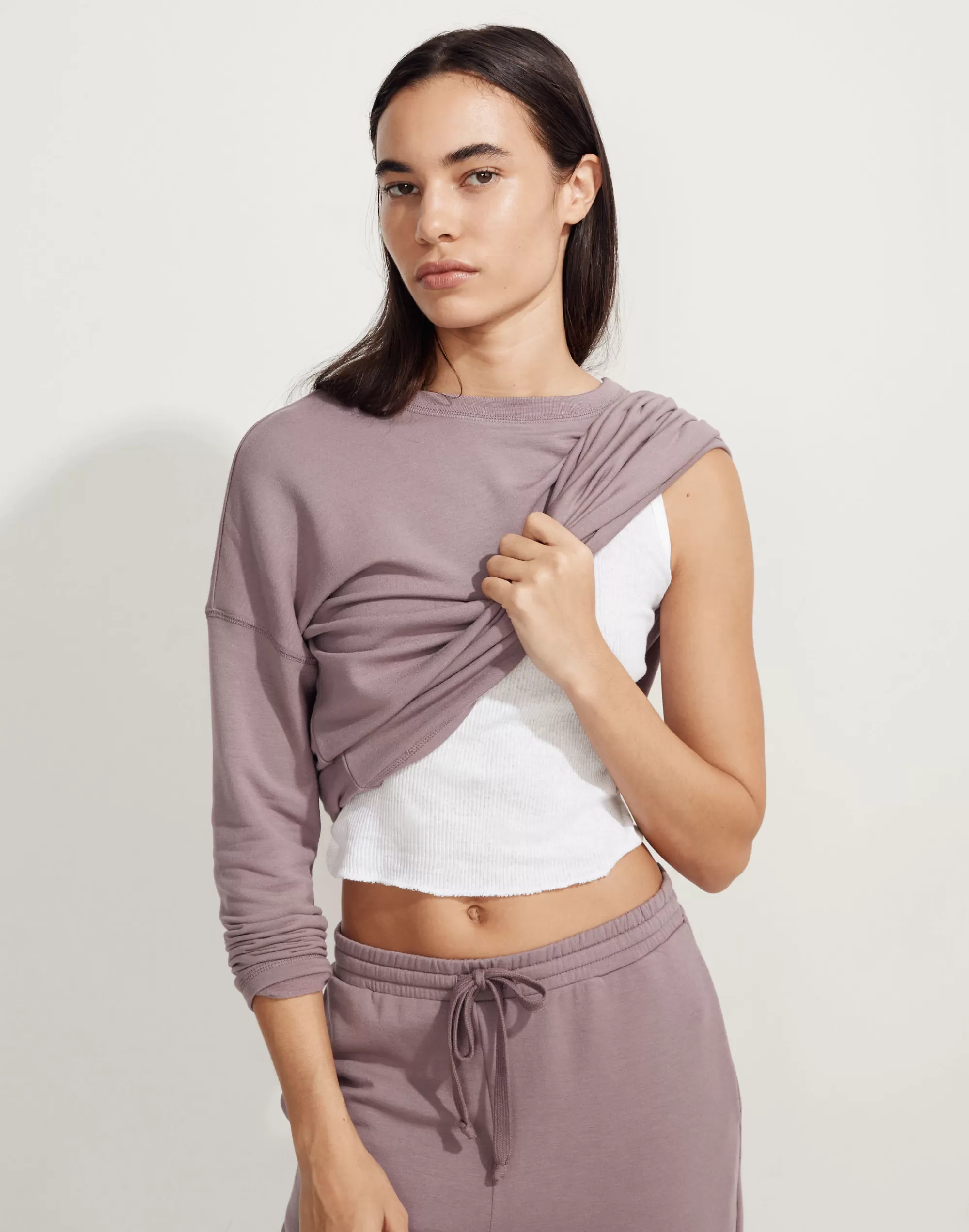 Madewell Sweatshirts & Sweatpants>Mwl Superbrushed Easygoing Sweatshirt Fig