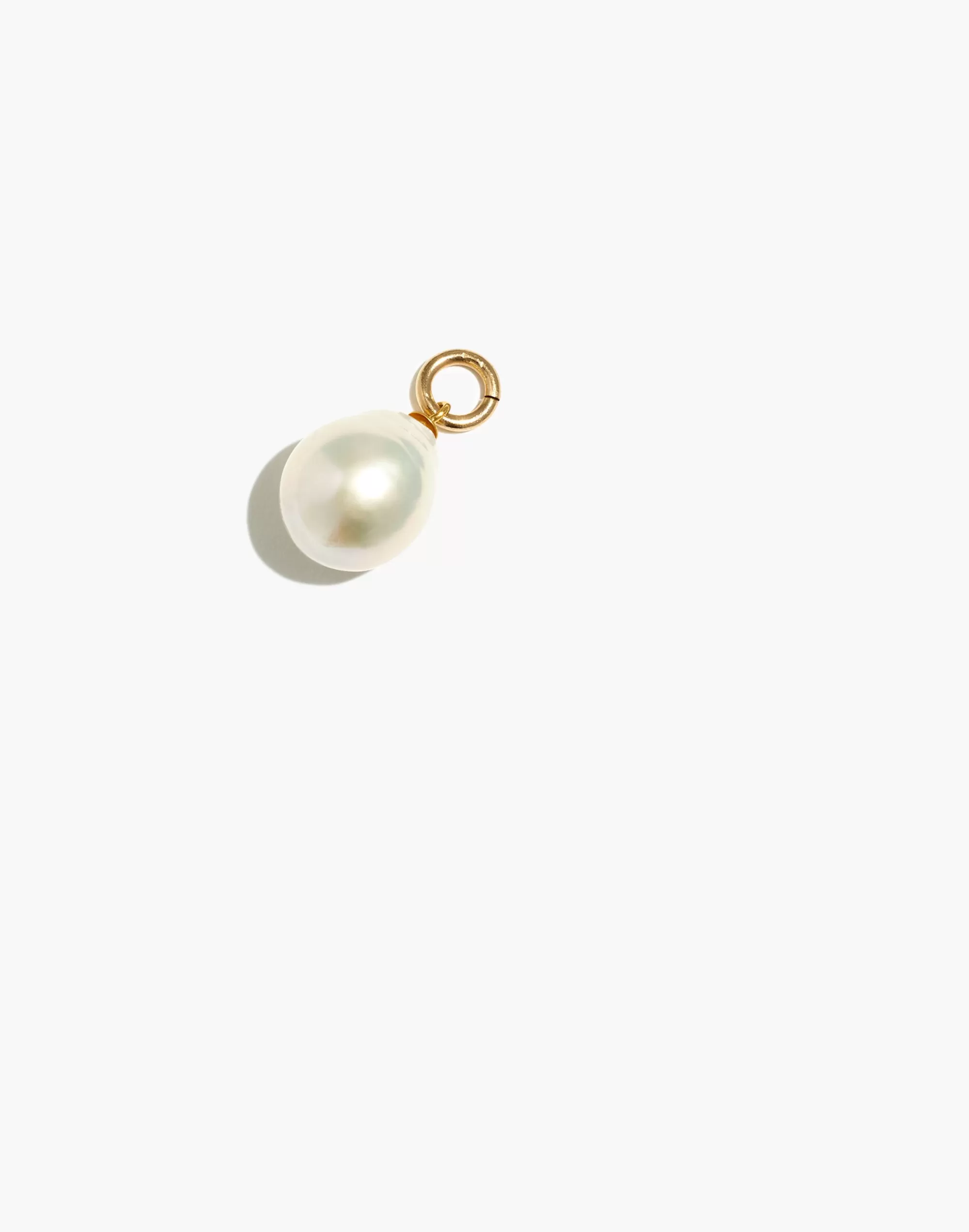 Madewell 14K Gold-Plated>Nashira Arnó 18K Gold Baroque Pearl Charm White Multi