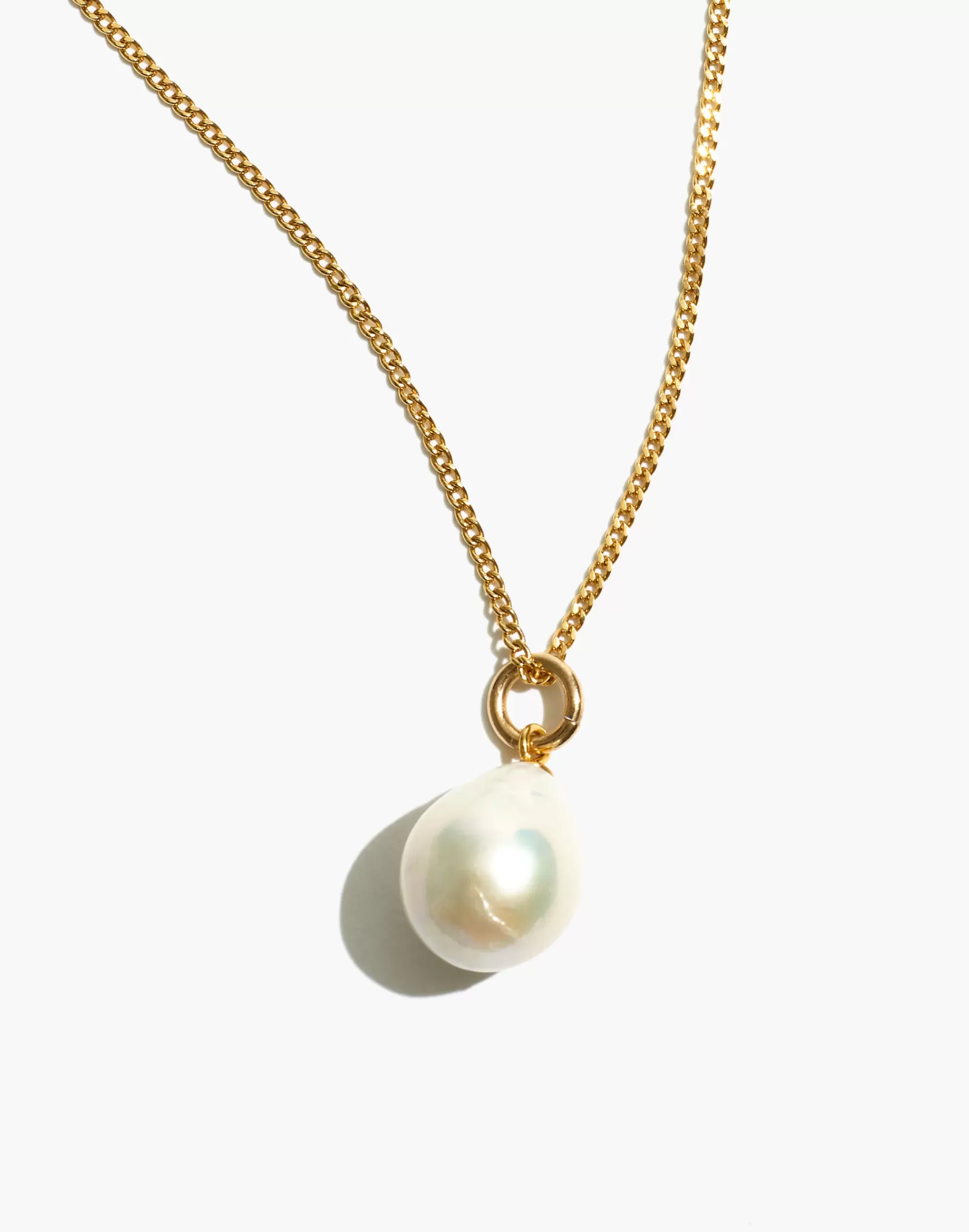 Madewell 14K Gold-Plated>Nashira Arnó 18K Gold Baroque Pearl Charm White Multi