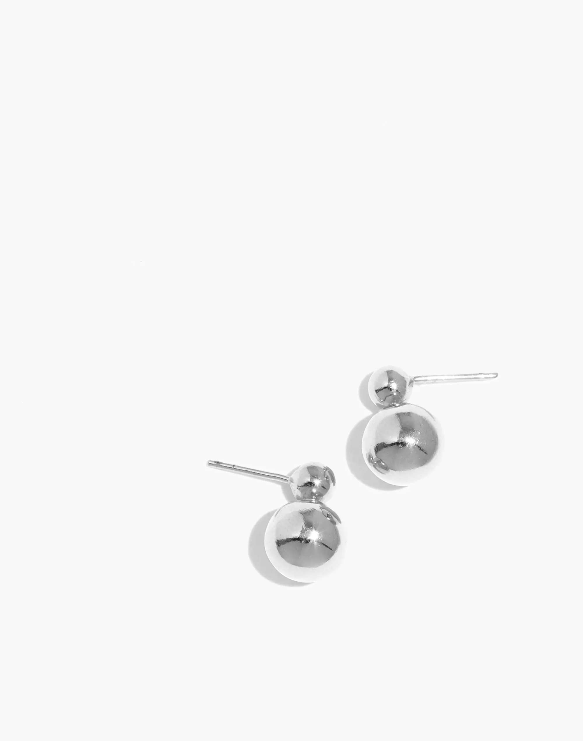 Madewell Earrings>Nashira Arnó Sterling Double Sphere Earrings Silver