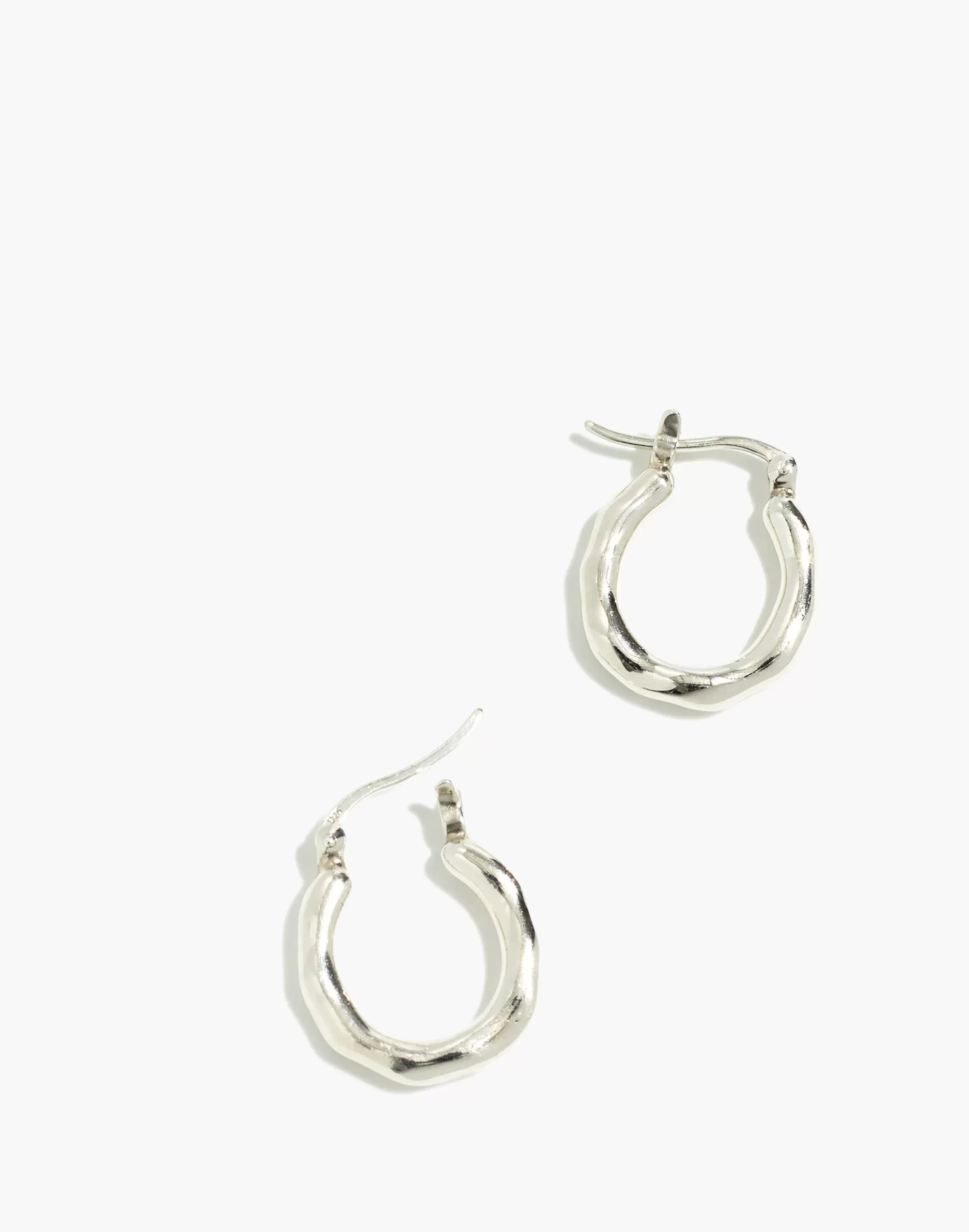 Madewell Earrings>Nashira Arnó Sterling Pond Hoop Earrings Silver