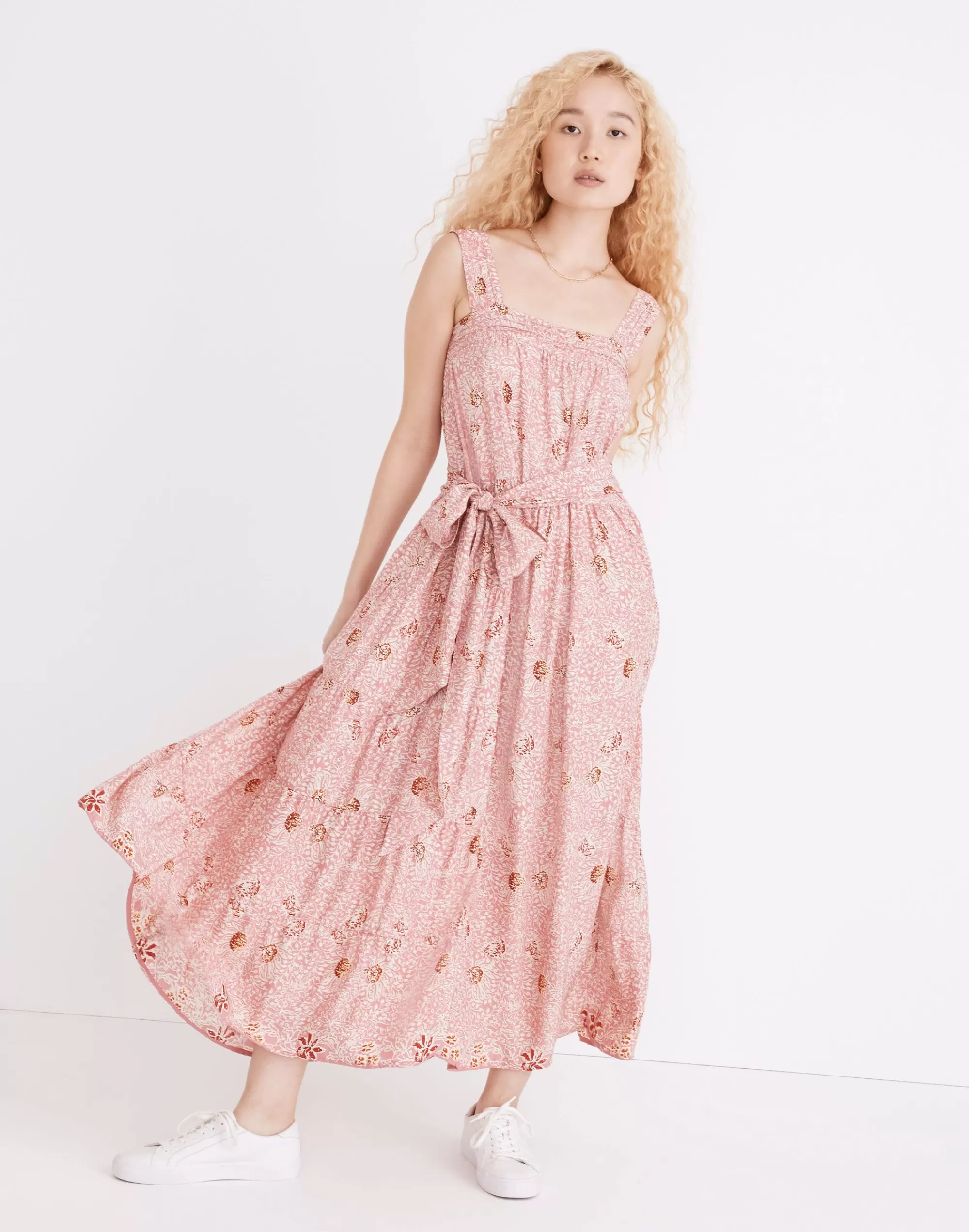 Madewell Dresses>Natalie Martin Silk Jasmine Maxi Dress In Andromeda Shell