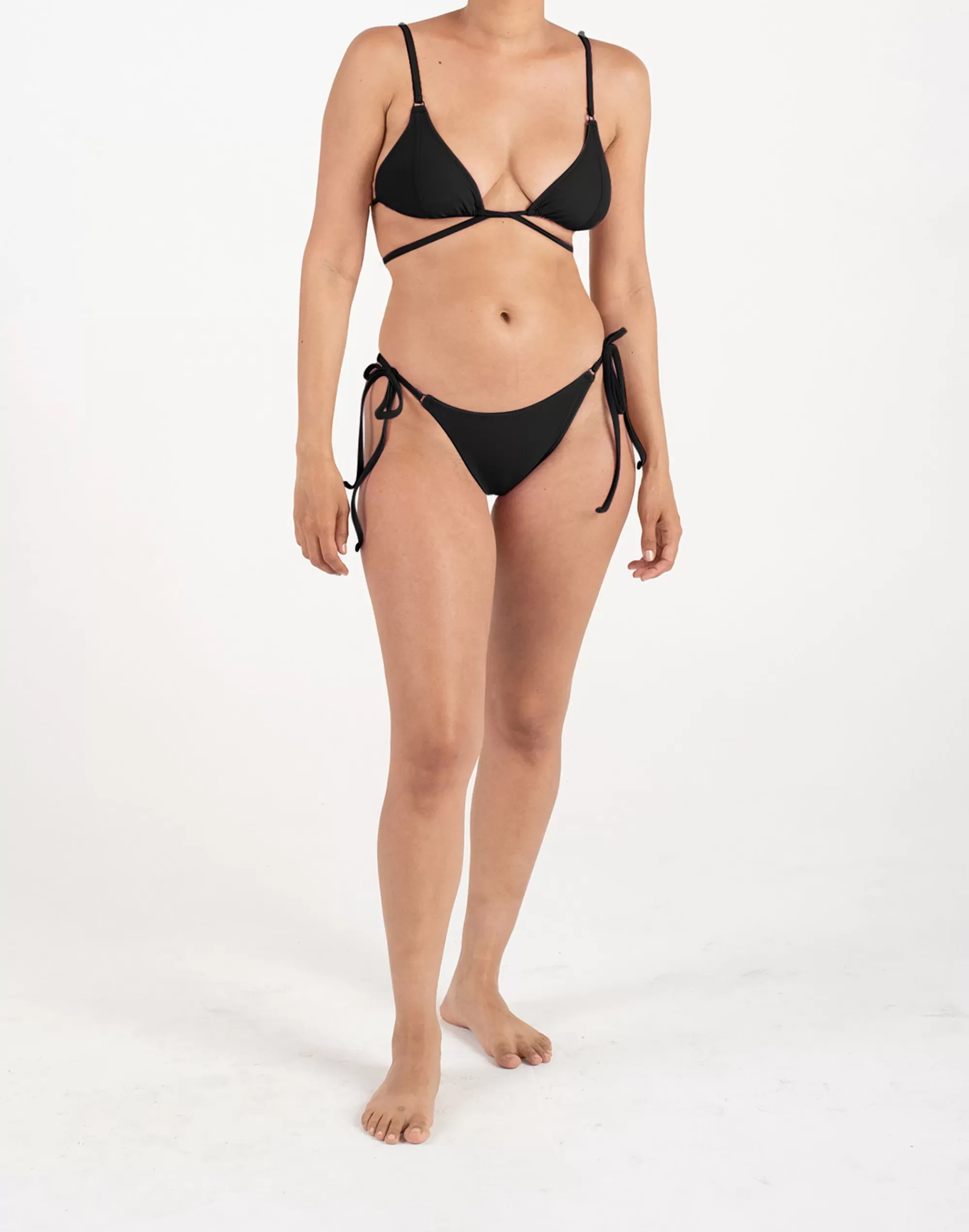 Madewell Swim>Nico Tie Top Black