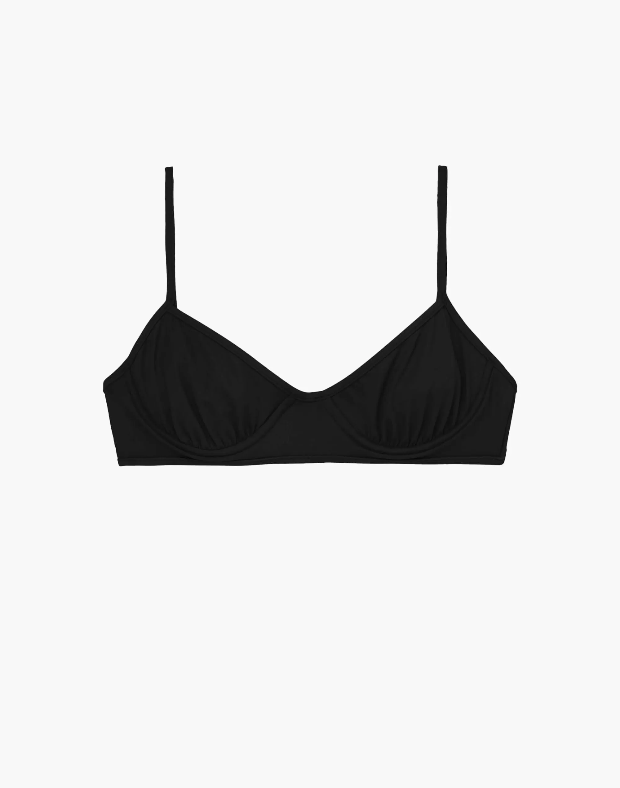 Madewell Swim>Nu Swim Pluto Top Black