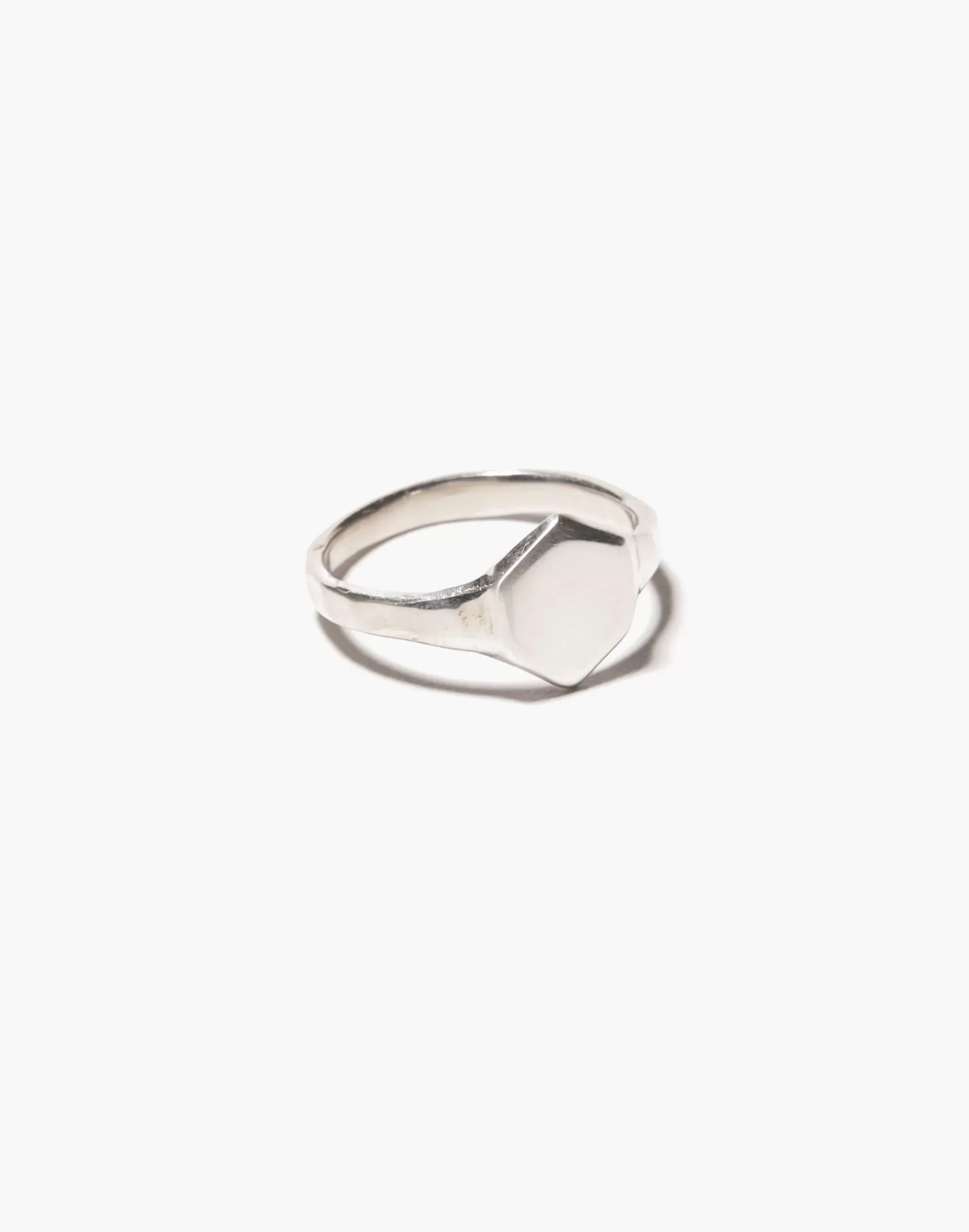 Madewell Rings>Odette Hex Signet Ring Silver