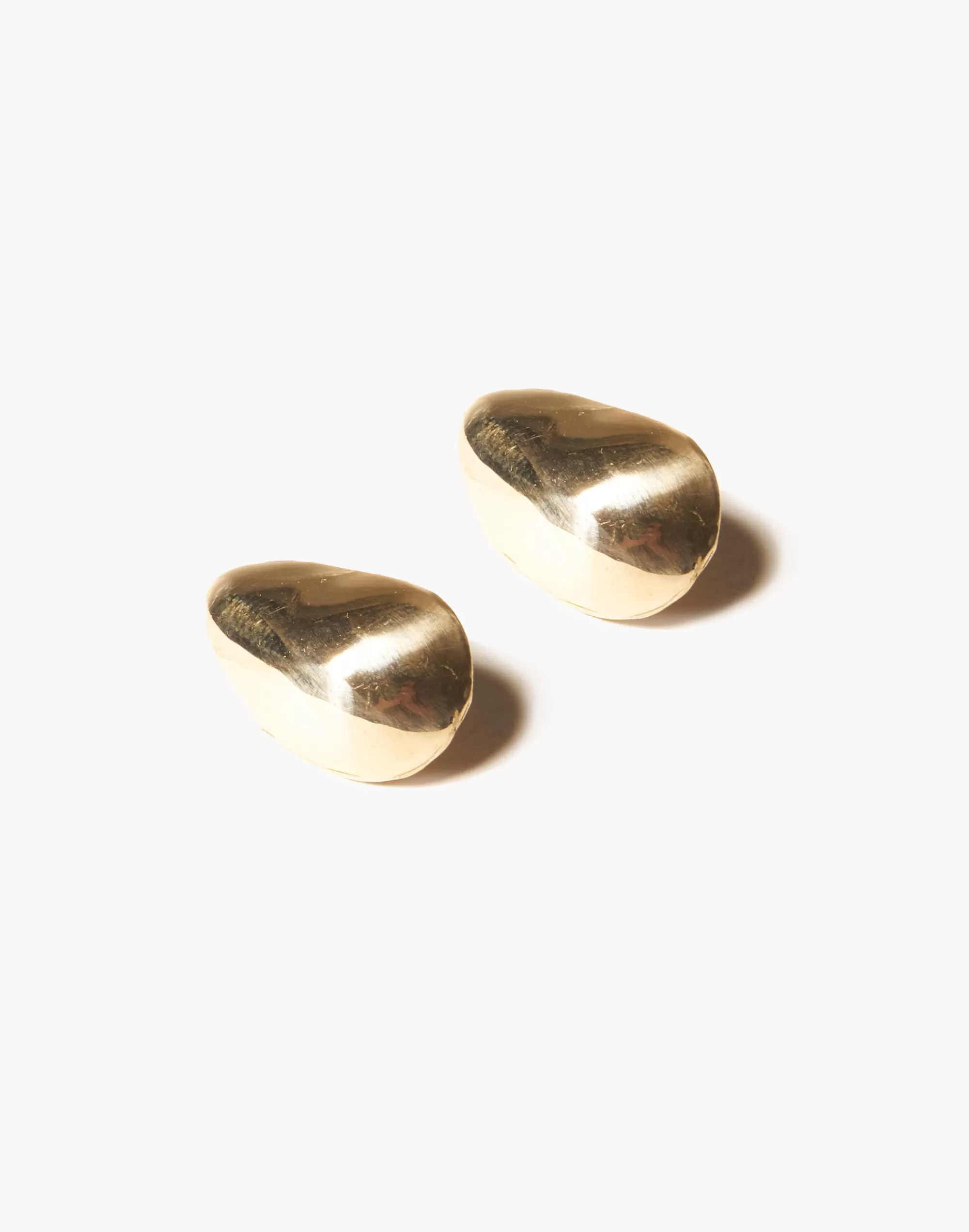 Madewell Earrings>Odette Shield Earrings Brass