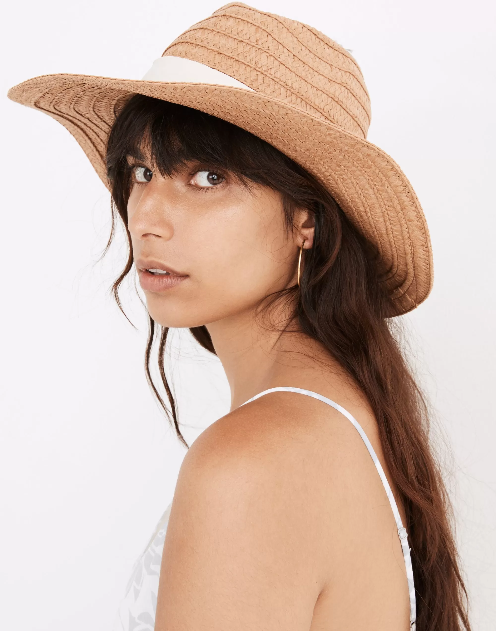 Madewell Hats>Packable Braided Straw Hat Warm Nutmeg