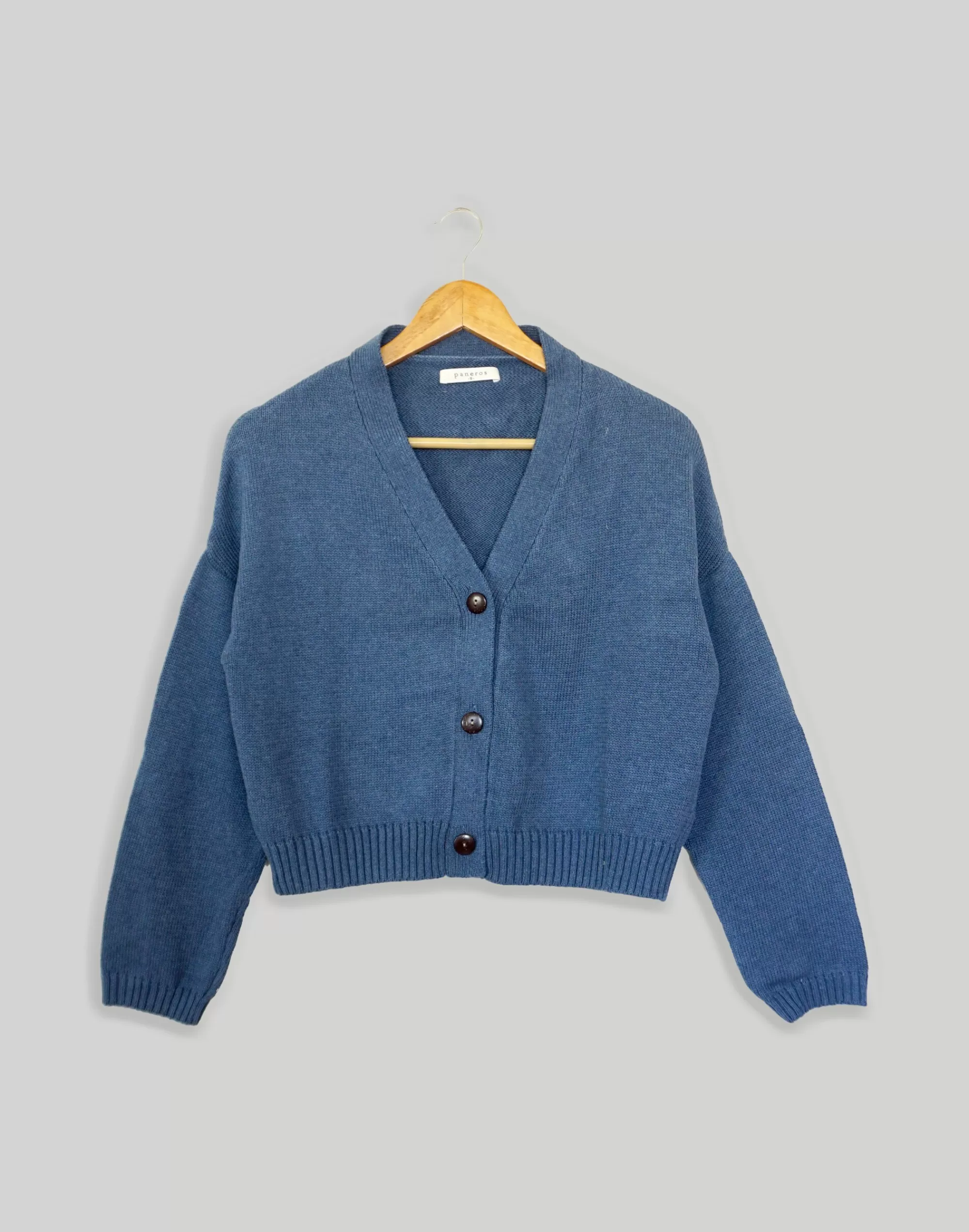 Madewell Sweaters>Paneros Clothing Diana Cardigan Denim Blue