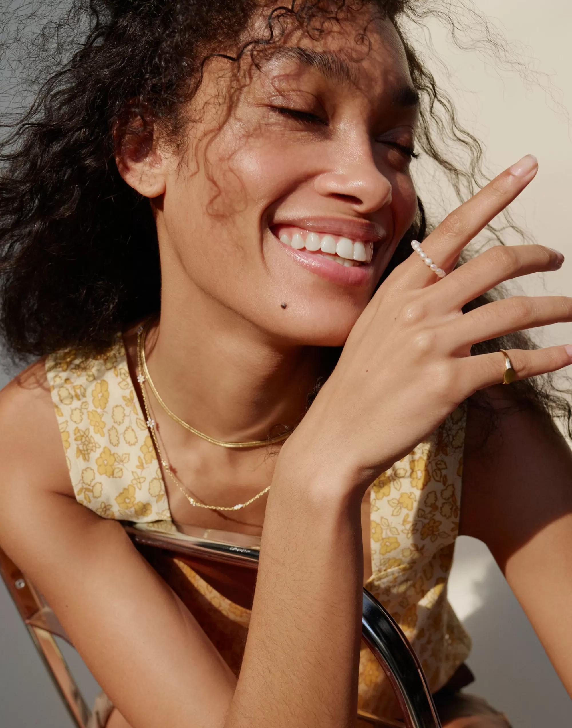 Madewell Rings>Pearl Beaded Ring Freshwater Pearl