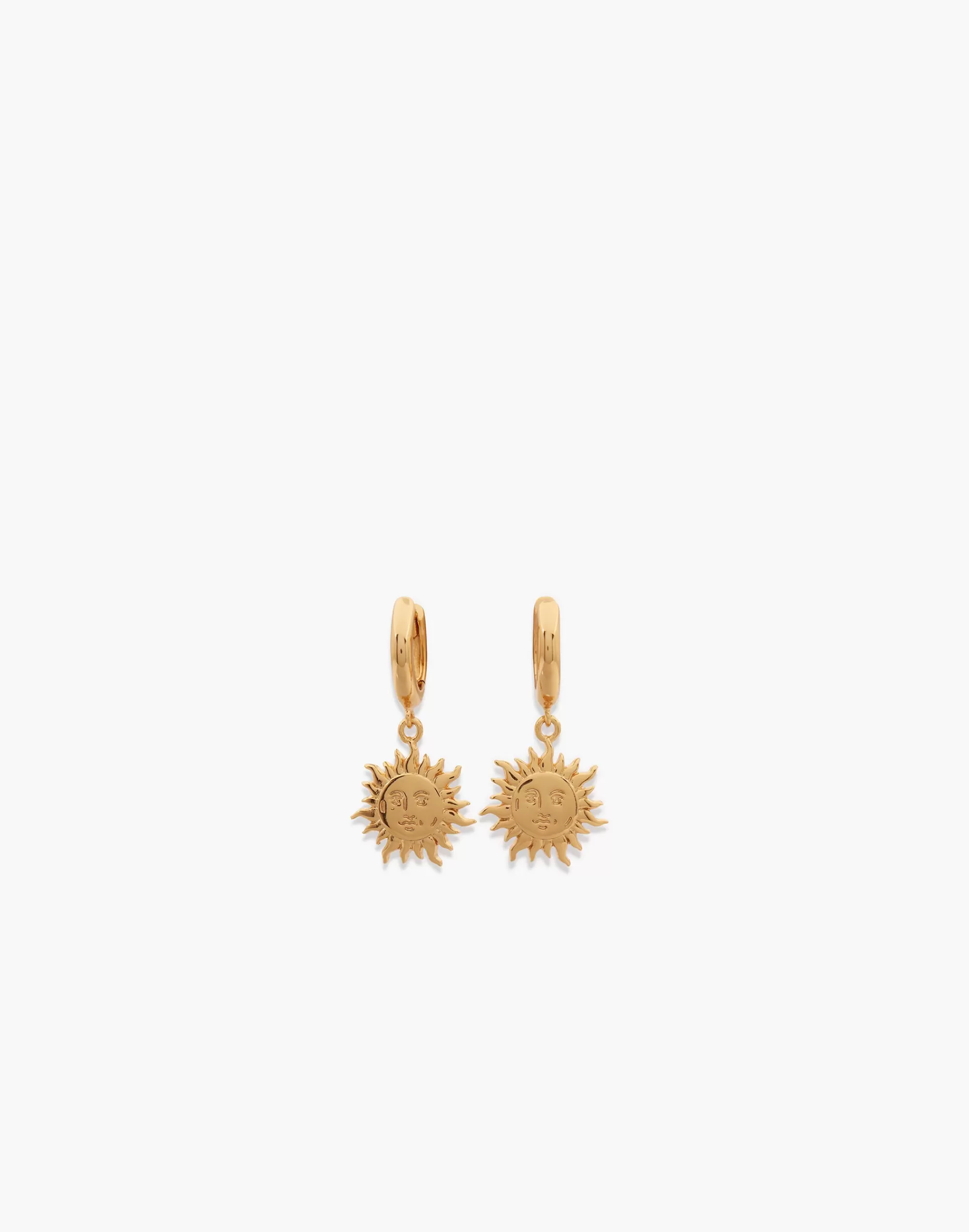 Madewell Earrings>Petit Moments Sun Huggie Gold