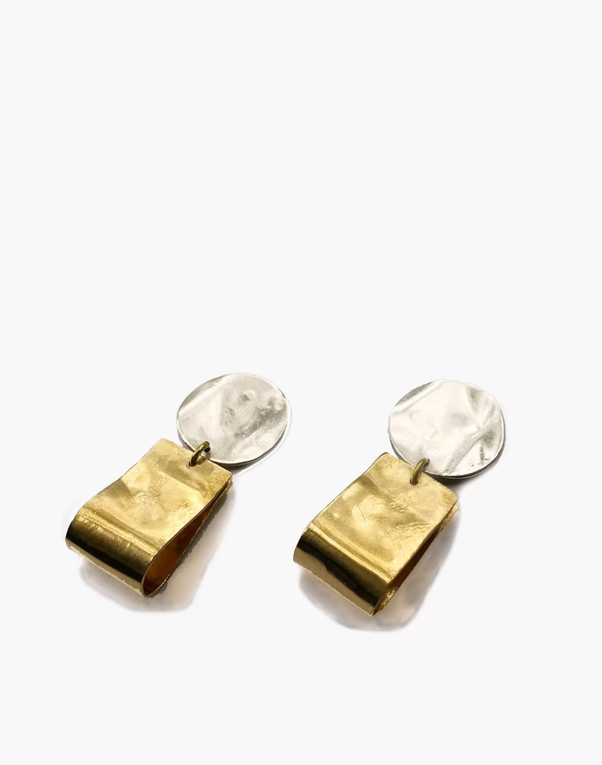 Madewell Earrings>Petite Claudia Earrings Brass