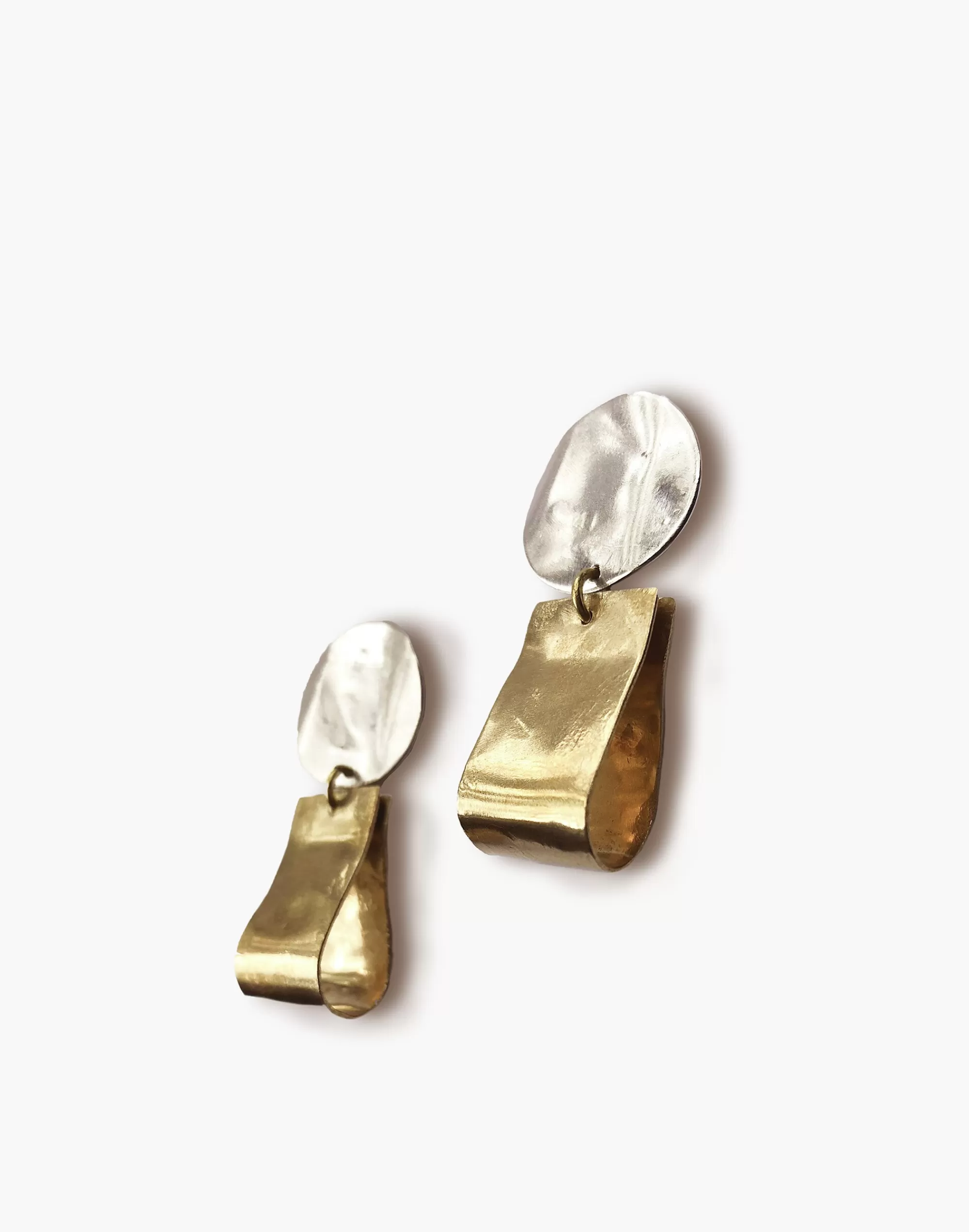 Madewell Earrings>Petite Claudia Earrings Brass