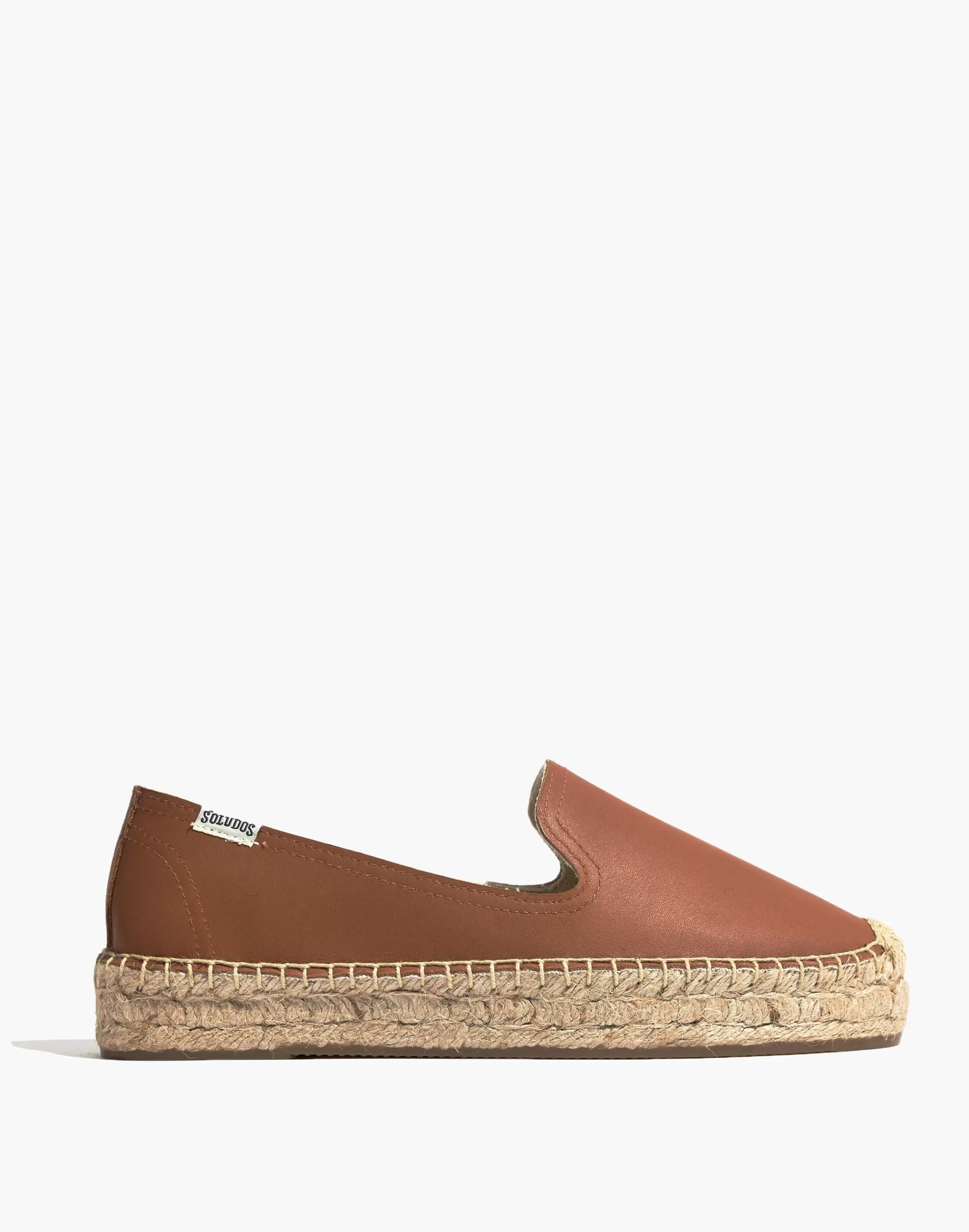 Madewell Flats>Platform Smoking Slippers Tan