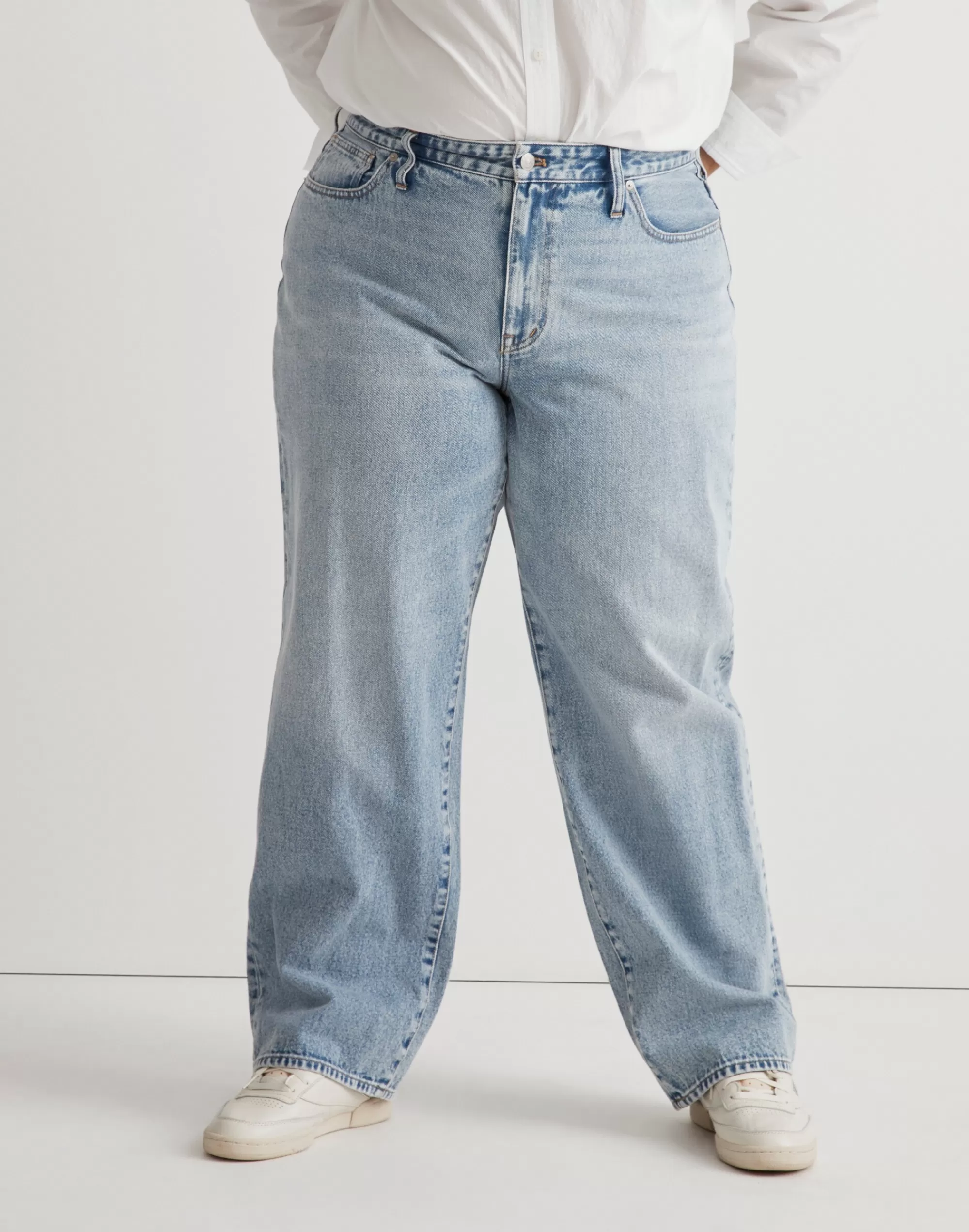 Madewell Baggy Jeans>Plus Baggy Straight Jeans In Olvera Wash