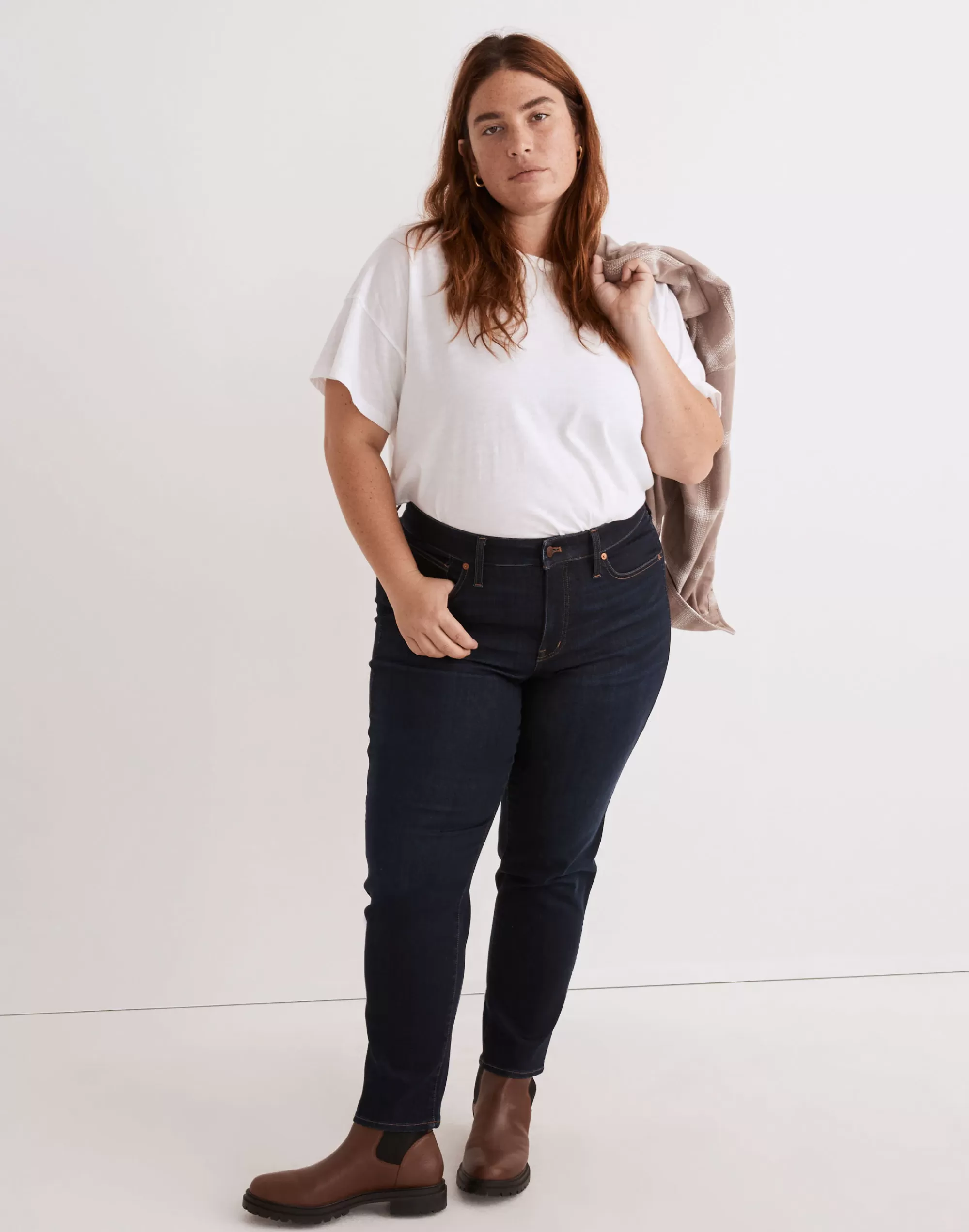 Madewell Straight-Leg Jeans>Plus Curvy Stovepipe Jeans In Dahill Wash