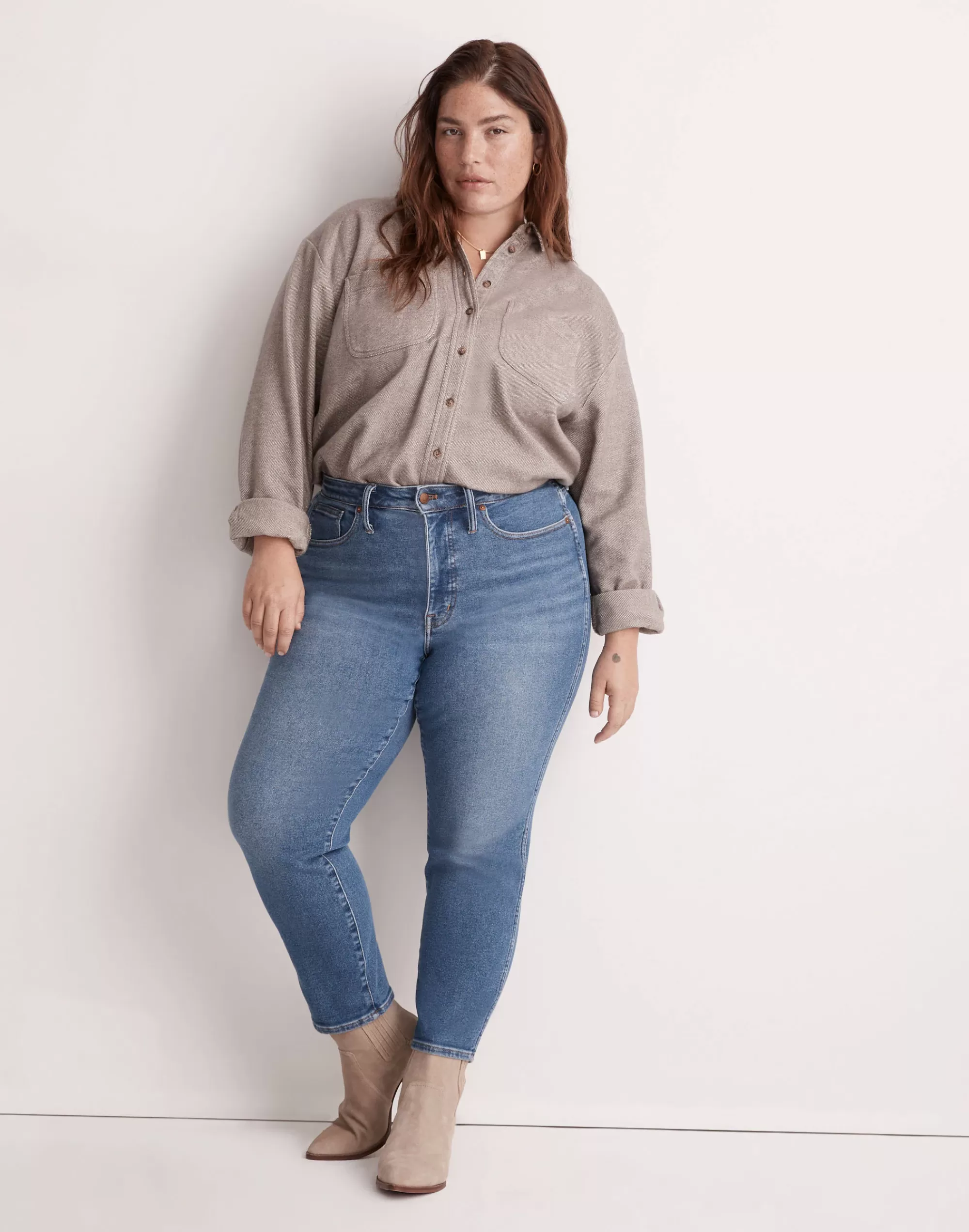 Madewell Straight-Leg Jeans>Plus Curvy Stovepipe Jeans In Leaside Wash