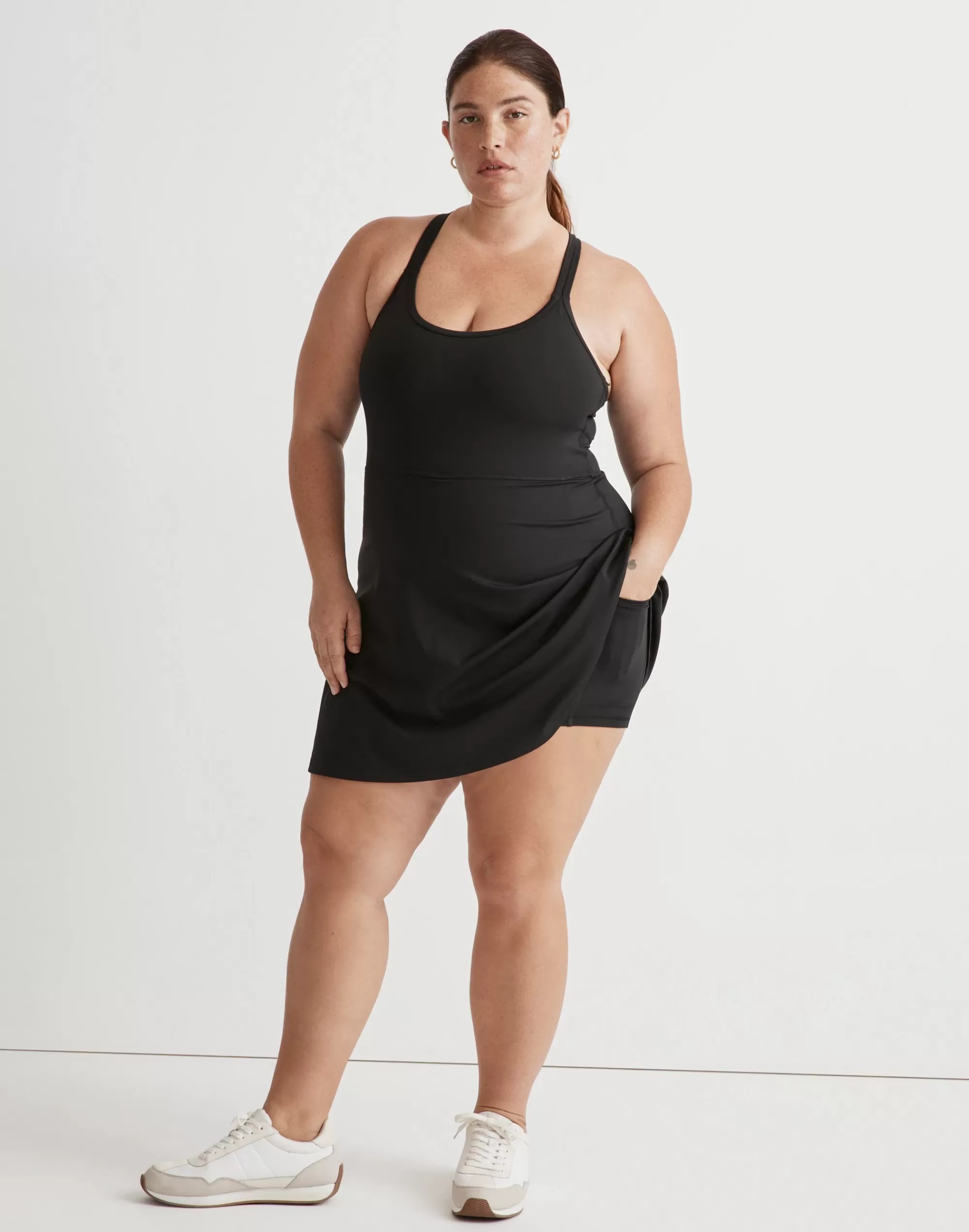 Madewell Dresses>Plus Flex Cutout Fitness Dress True Black