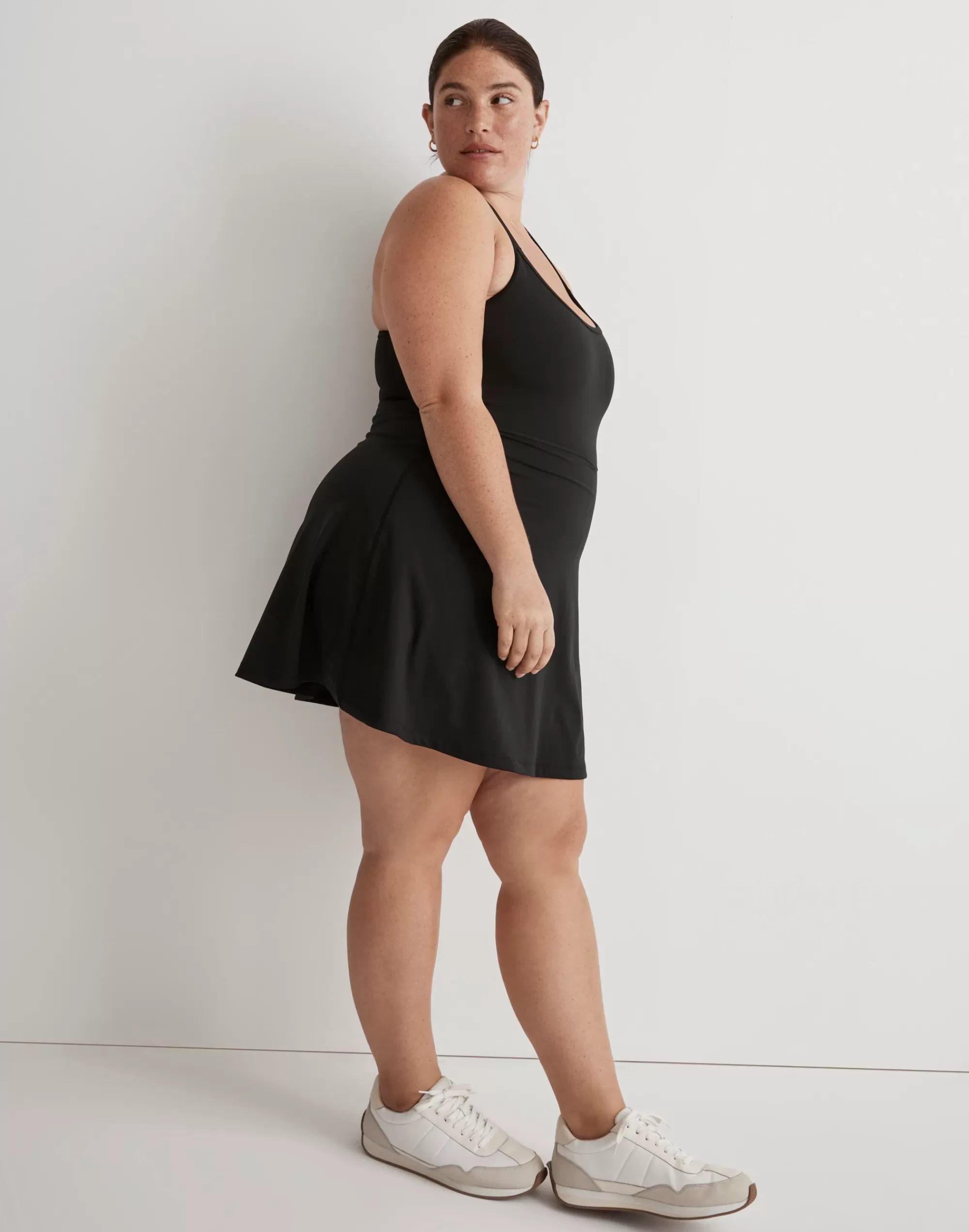 Madewell Activewear>Plus Flex Cutout Fitness Dress True Black