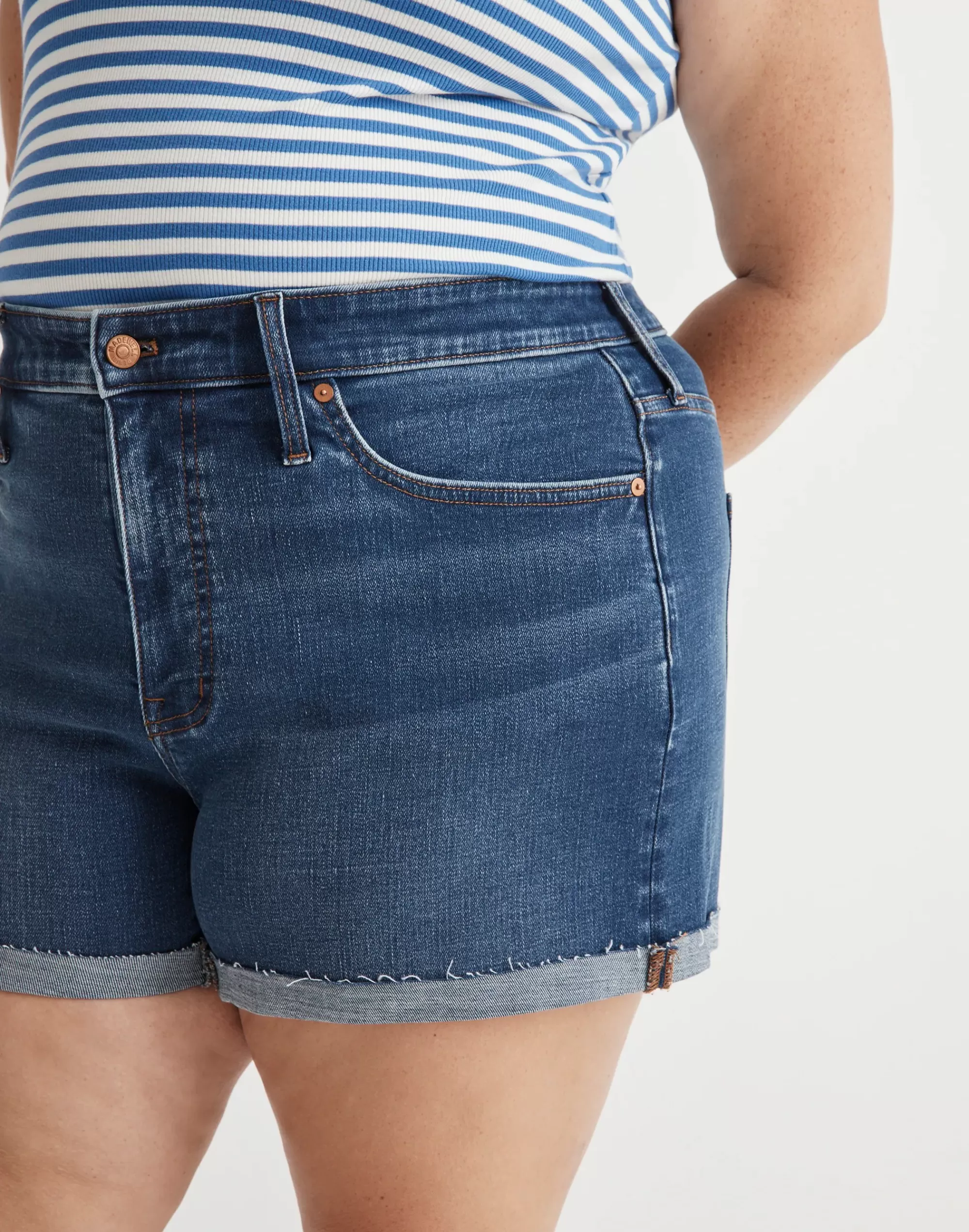 Madewell High-Rise Shorts>Plus High-Rise Denim Shorts In Onaway Wash