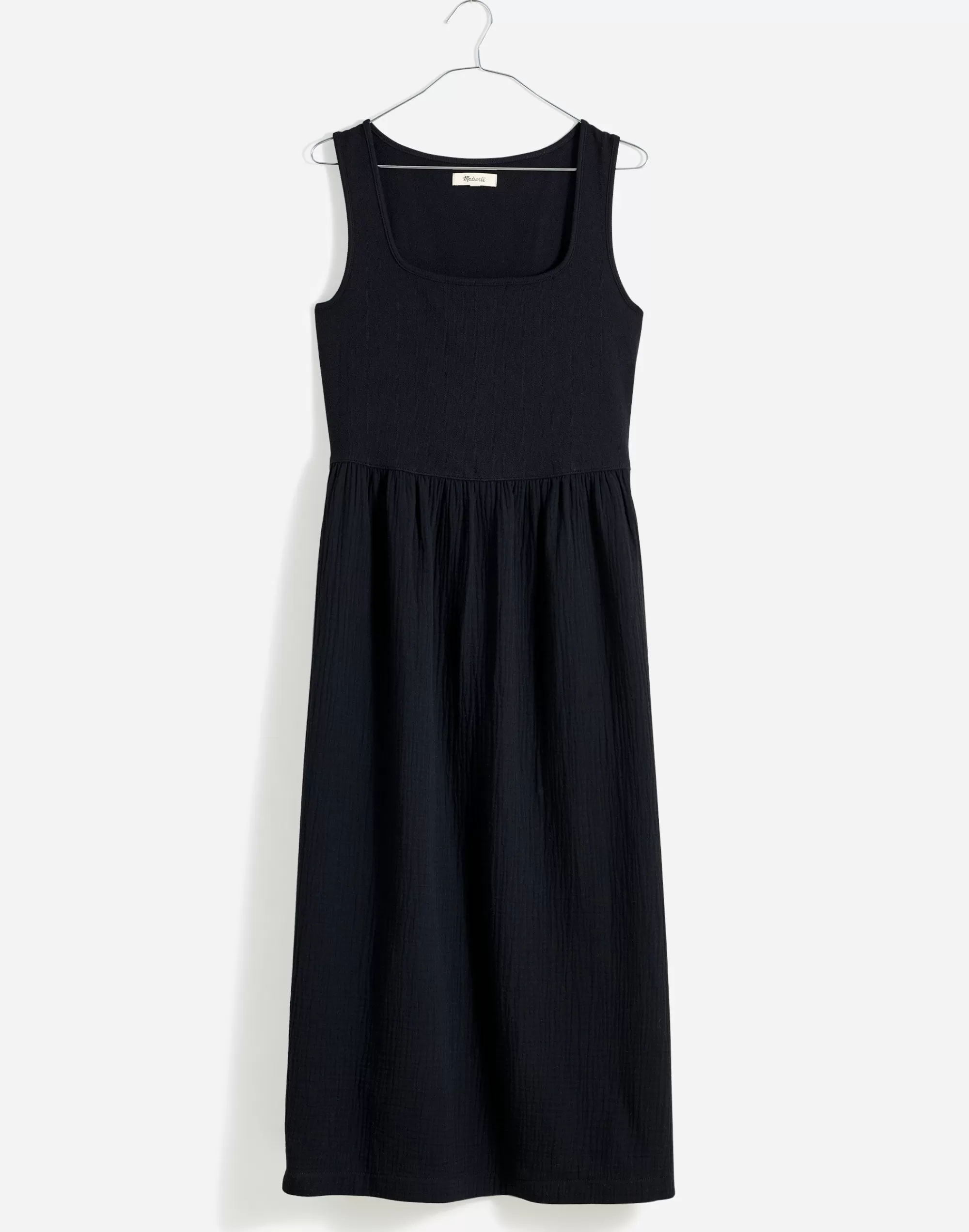 Madewell Dresses>Plus Knit Tank Midi Dress True Black