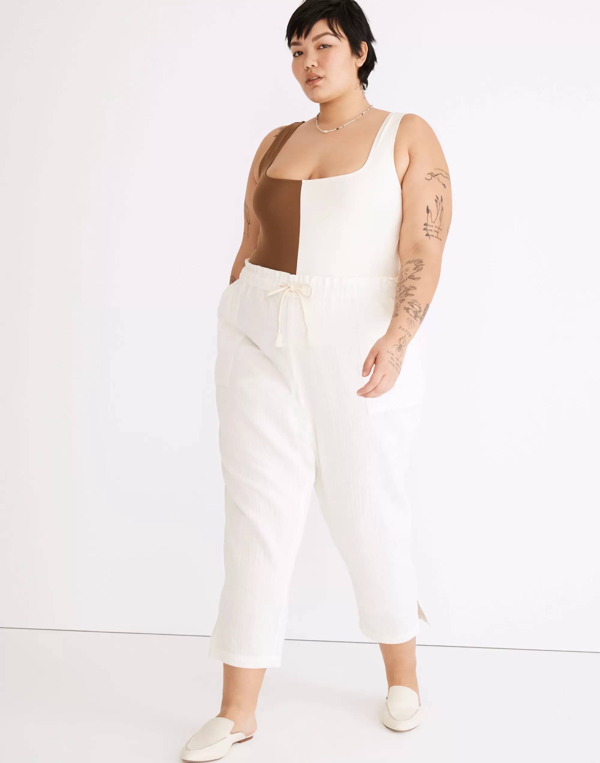 Madewell Swim>Plus Lightestspun Beach Cover-Up Pants Lighthouse