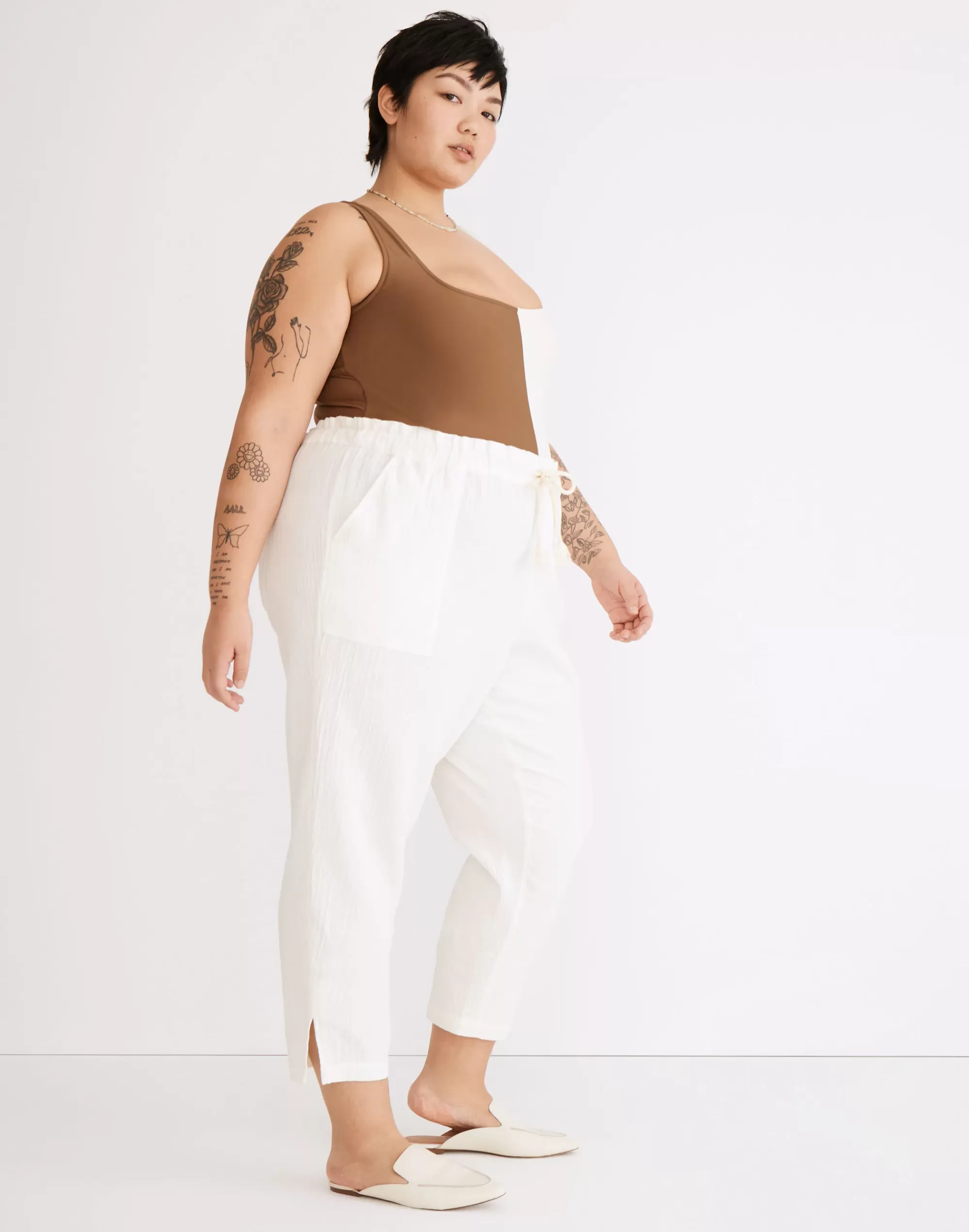 Madewell Swim>Plus Lightestspun Beach Cover-Up Pants Lighthouse