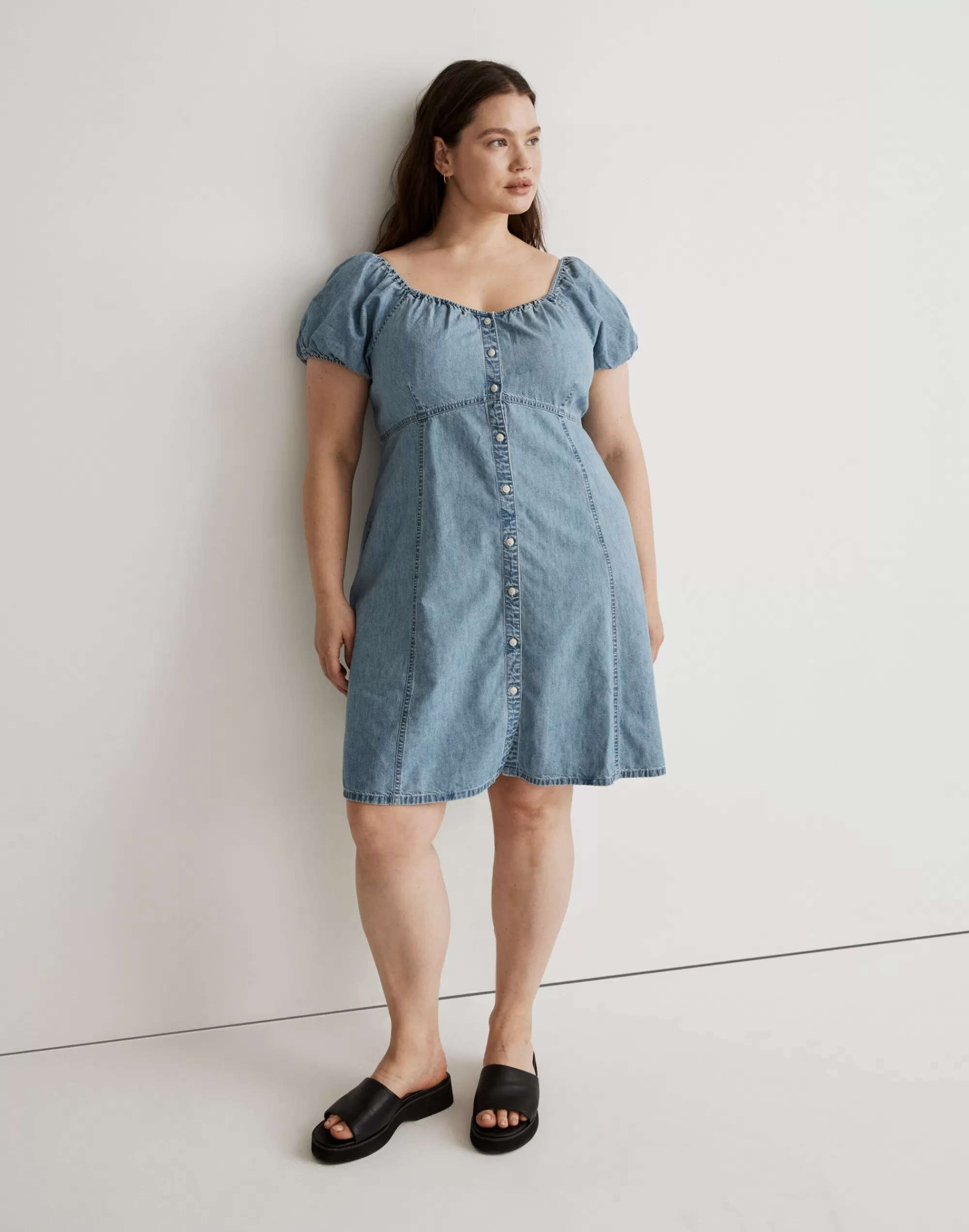 Madewell Dresses>Plus Margie Mini Dress Bevy Wash