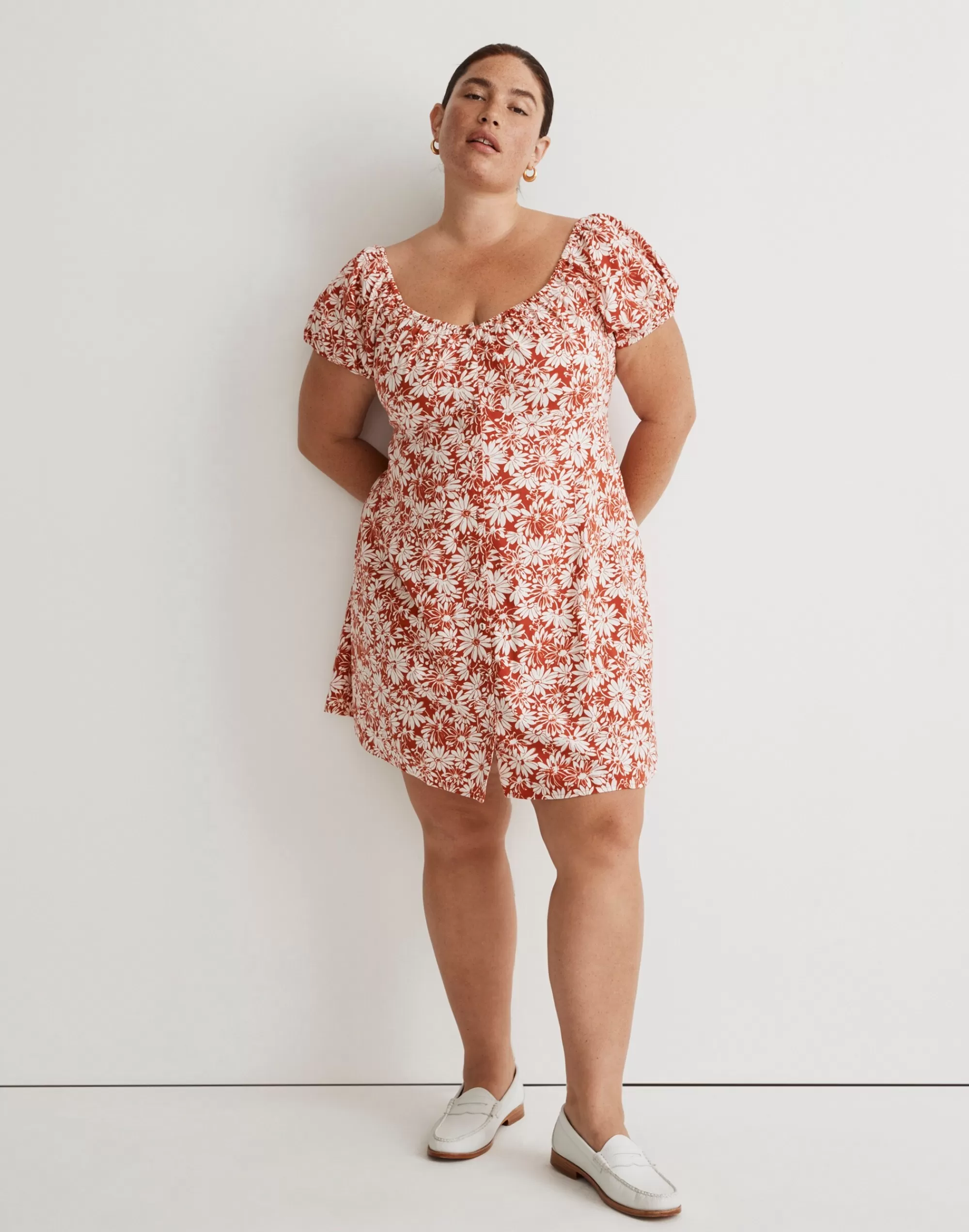 Madewell Dresses>Plus Margie Mini Dress Roasted Squash