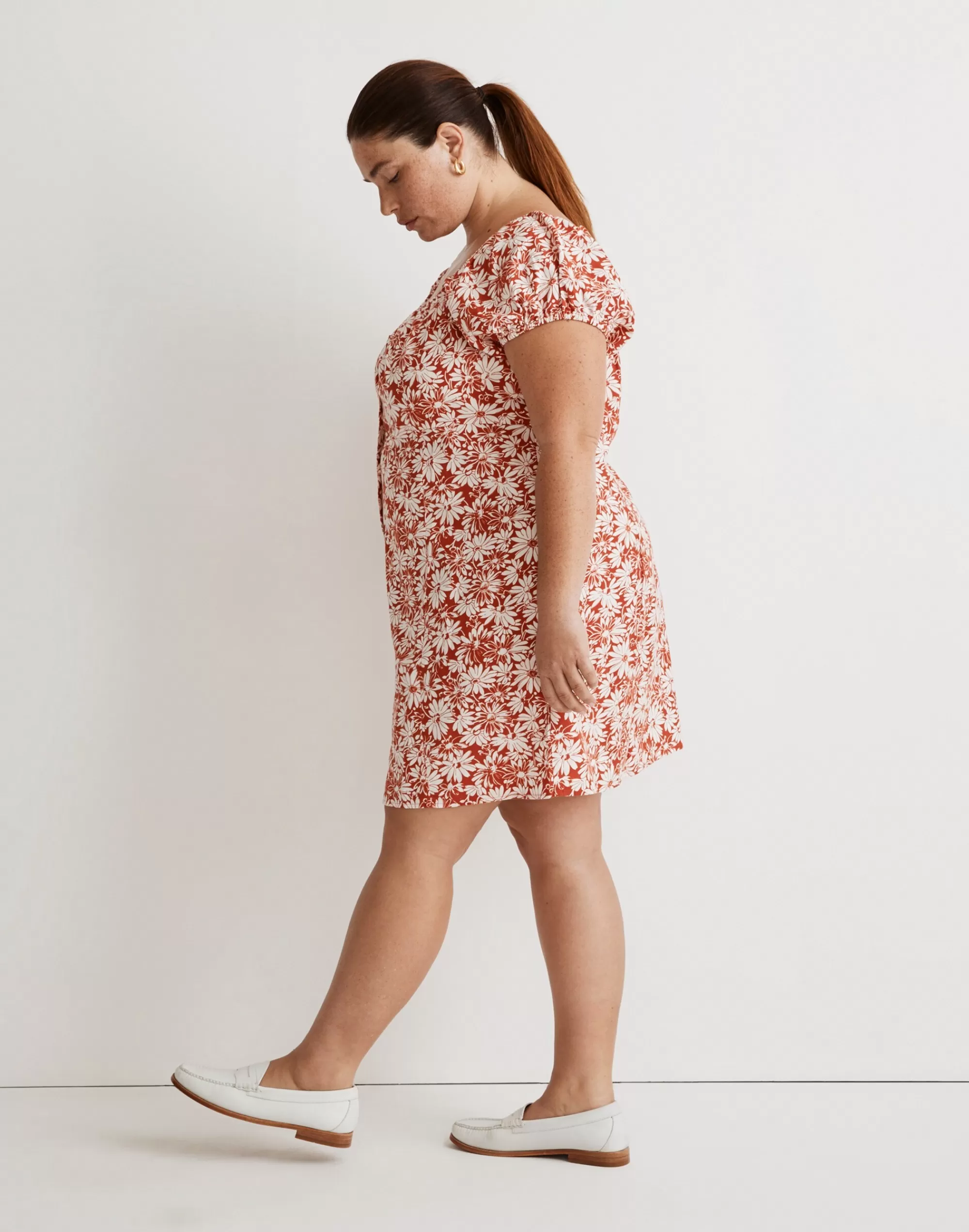 Madewell Dresses>Plus Margie Mini Dress Roasted Squash