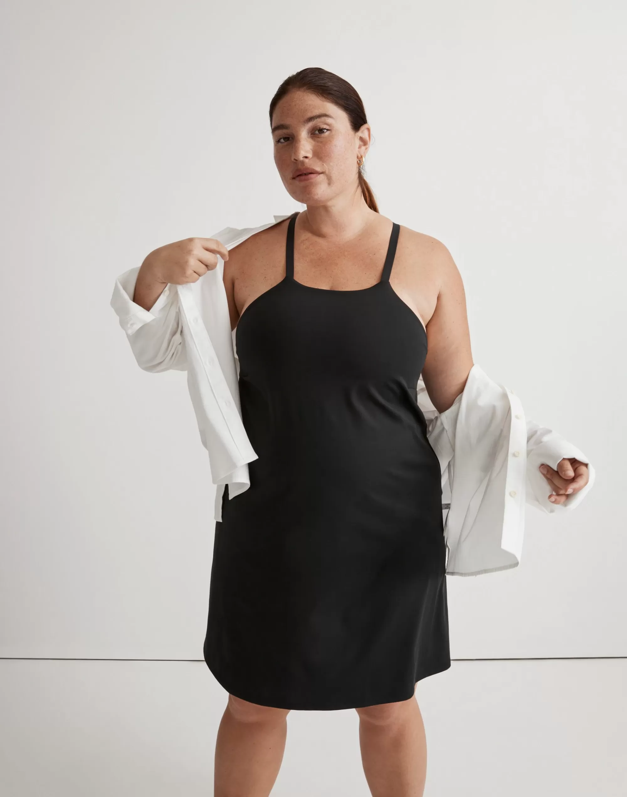 Madewell Dresses>Plus Mwl Flex 2.0 Fitness Dress True Black