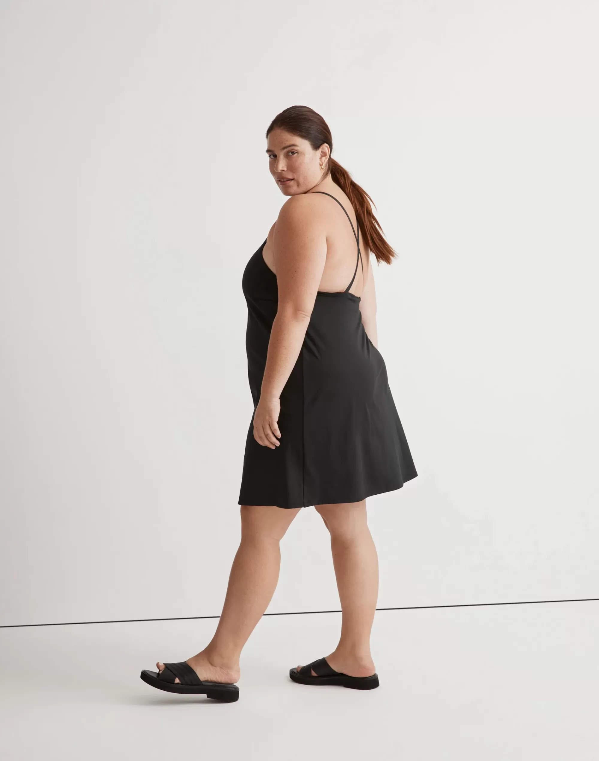 Madewell Dresses>Plus Mwl Flex 2.0 Fitness Dress True Black