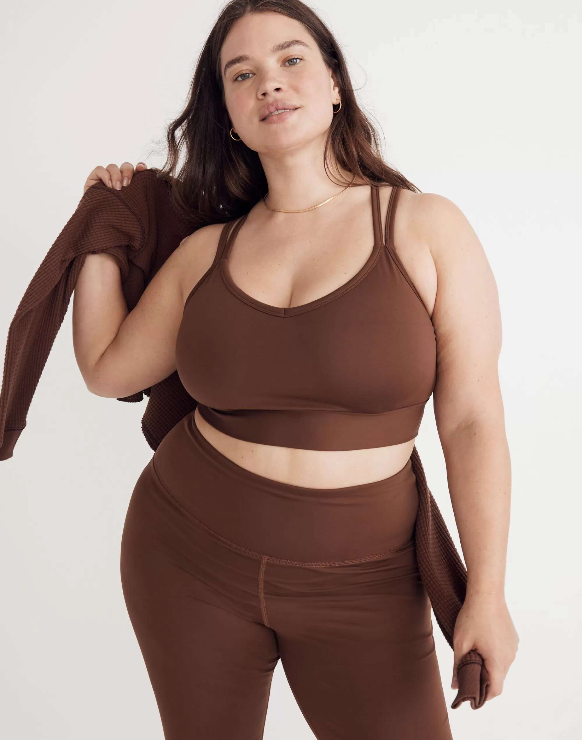 Madewell Activewear>Plus Mwl Flex Strappy Sports Bra Forage