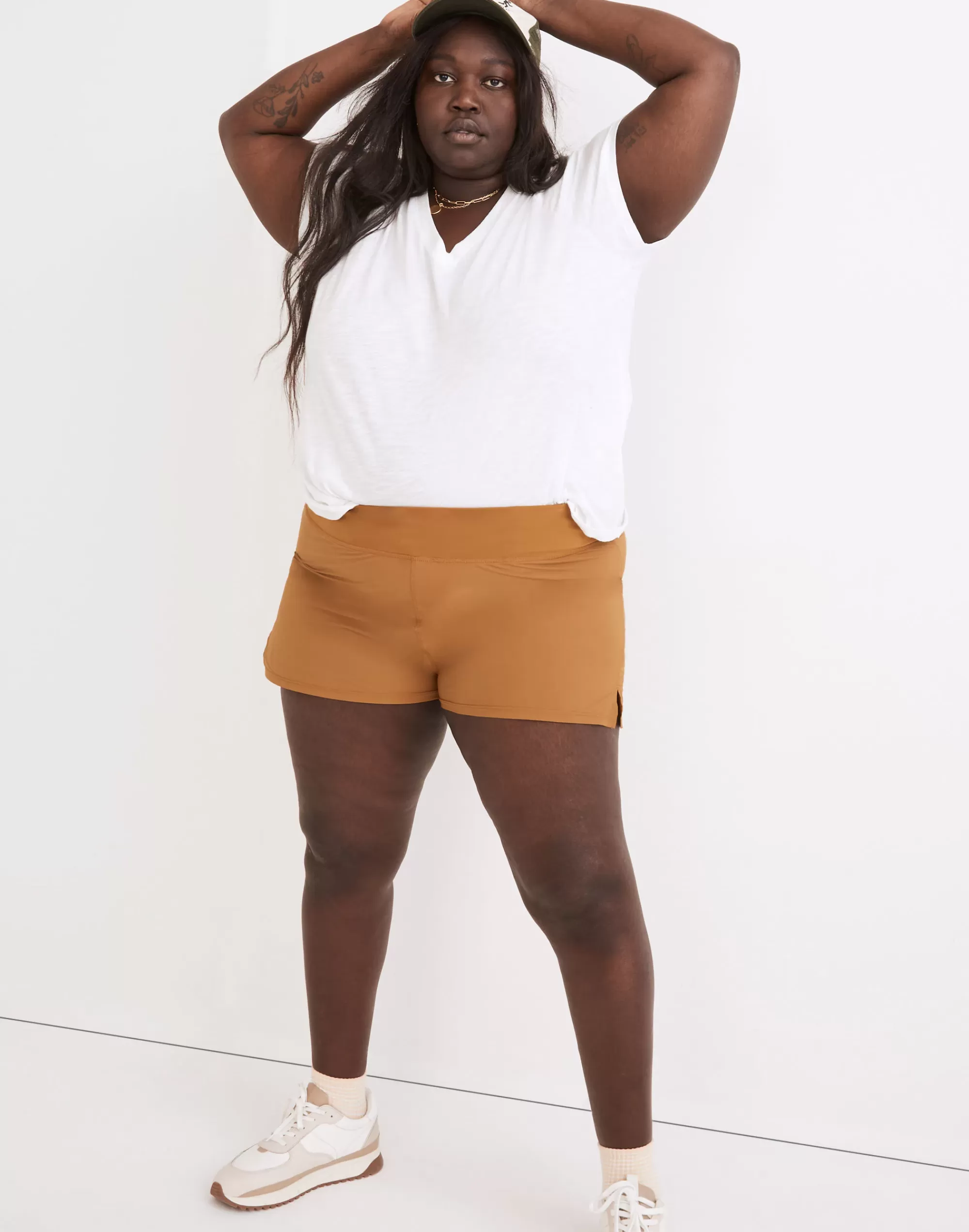 Madewell Activewear>Plus Mwl Running Shorts Antique Gold