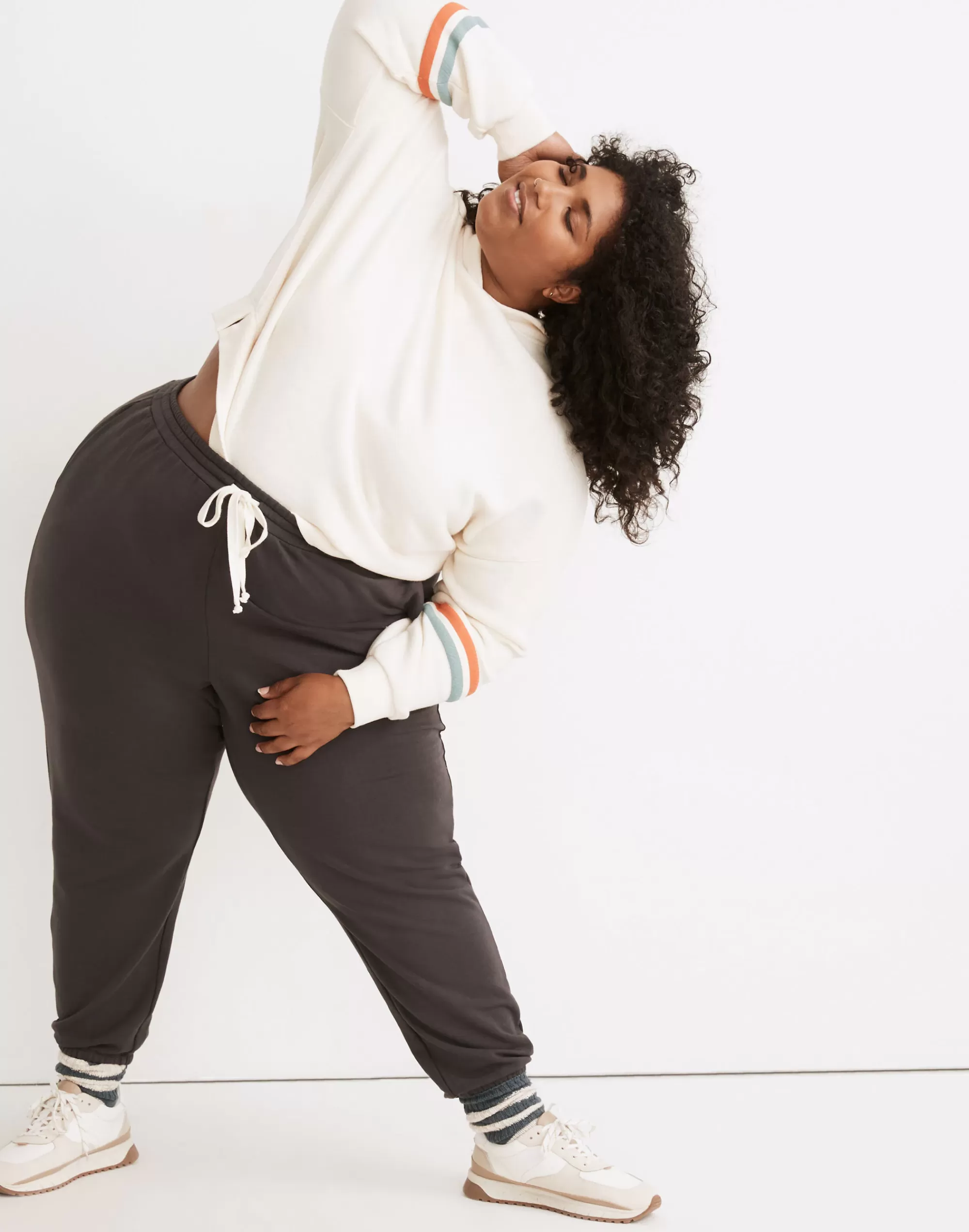 Madewell Sweatshirts & Sweatpants>Plus Mwl Superbrushed Easygoing Sweatpants Black Coal