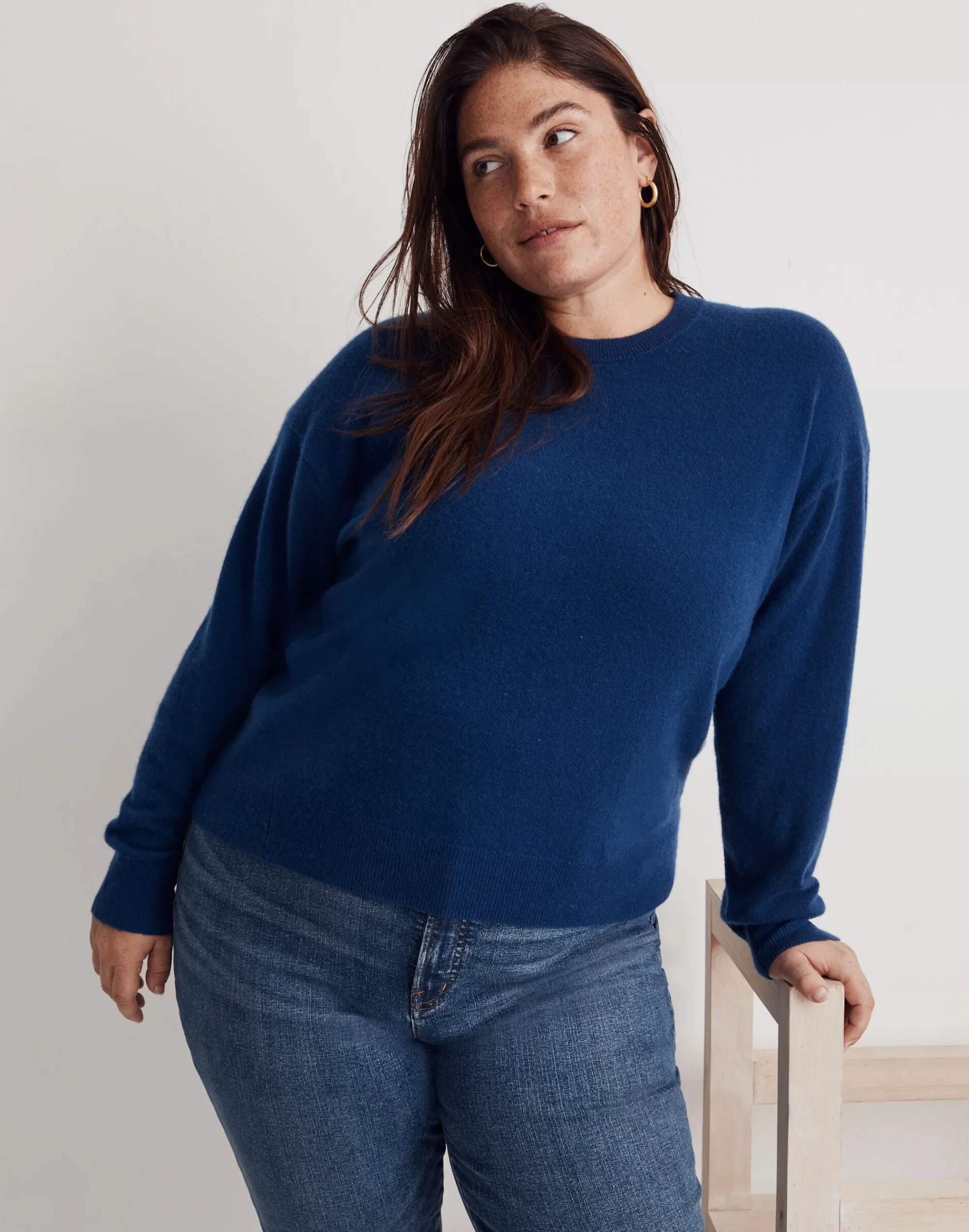 Madewell Sweaters>Plus (Re)Sponsible Cashmere Relaxed Sweater Coastal Blue