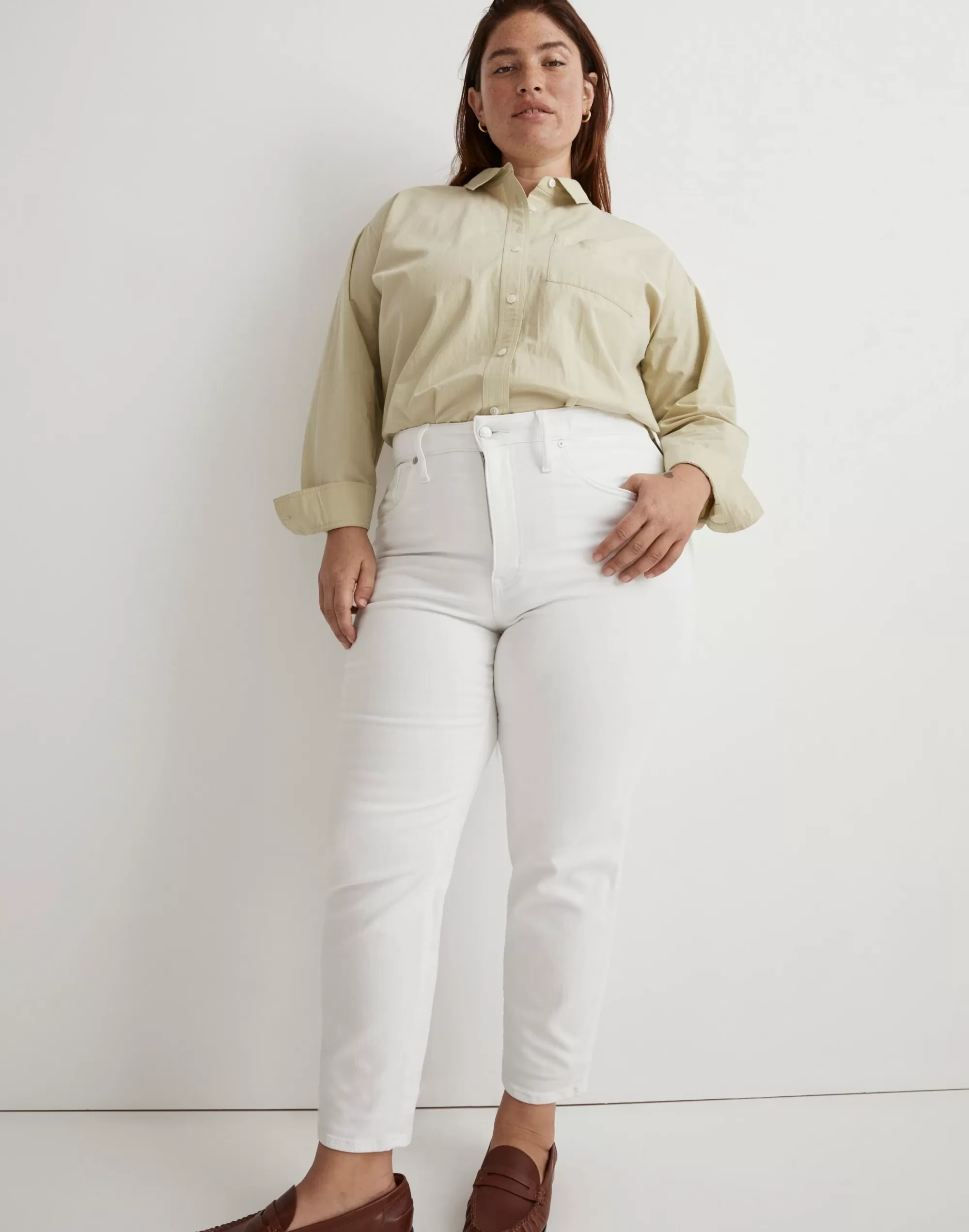 Madewell Jeans>Plus Stovepipe Jeans In Pure White