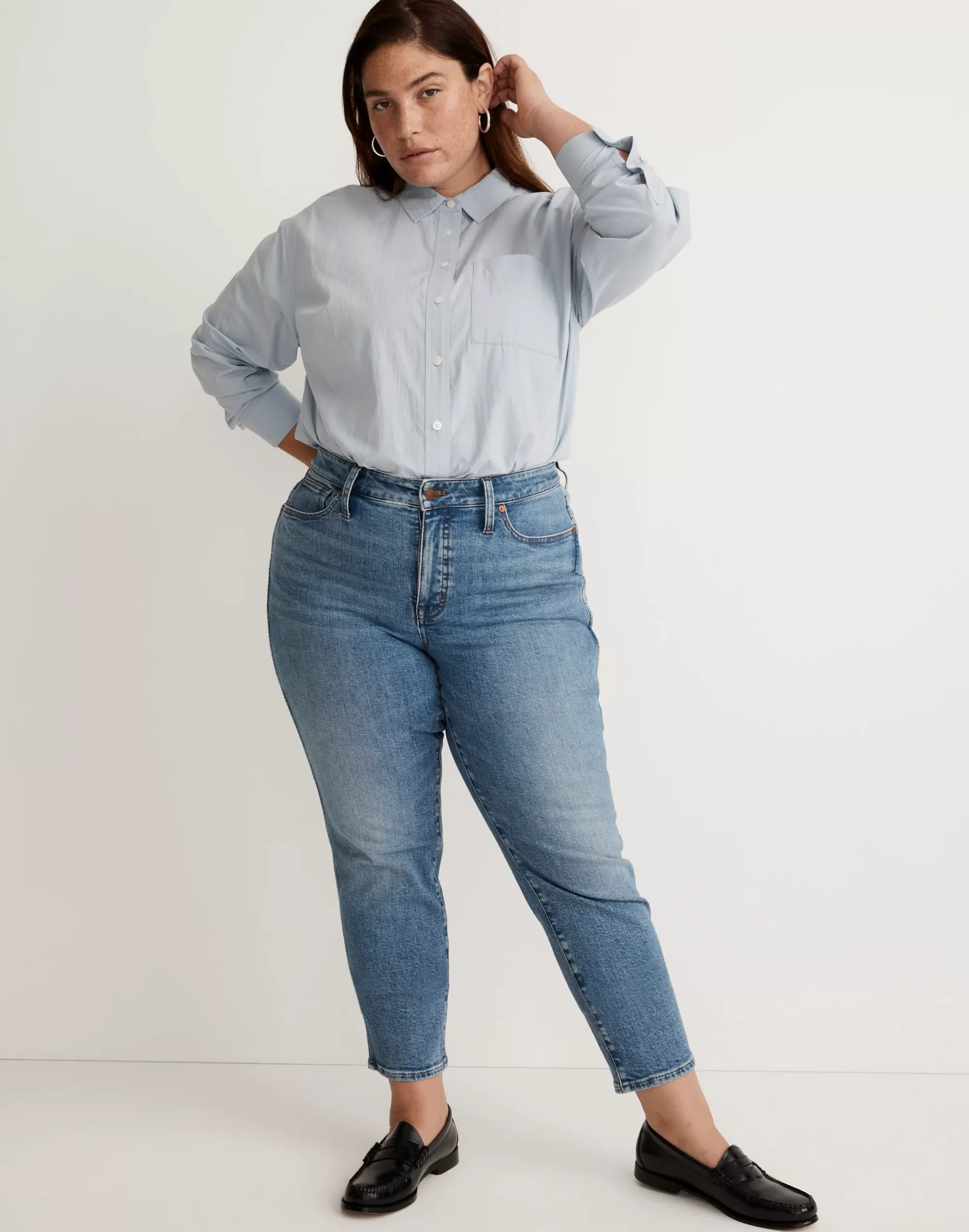 Madewell Straight-Leg Jeans>Plus Stovepipe Jeans In Calliston Wash