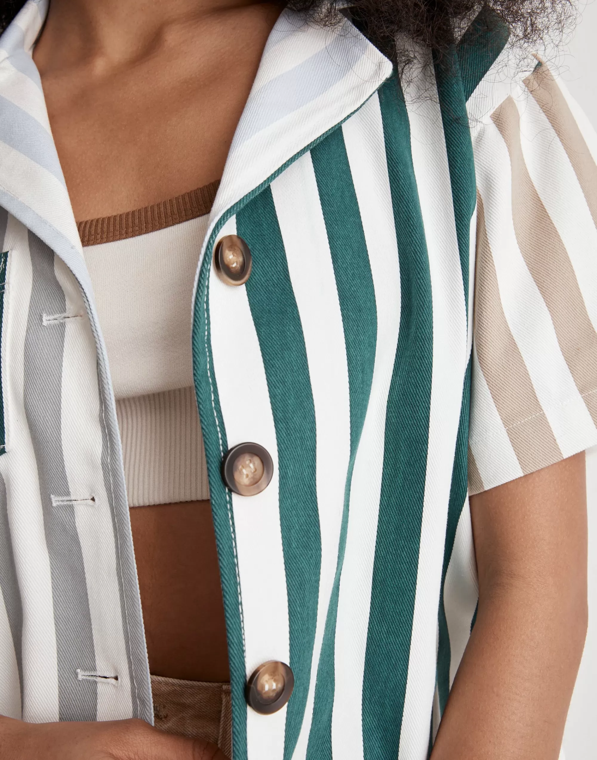 Madewell Tops & Shirts>Proche Striped Shacket Multi