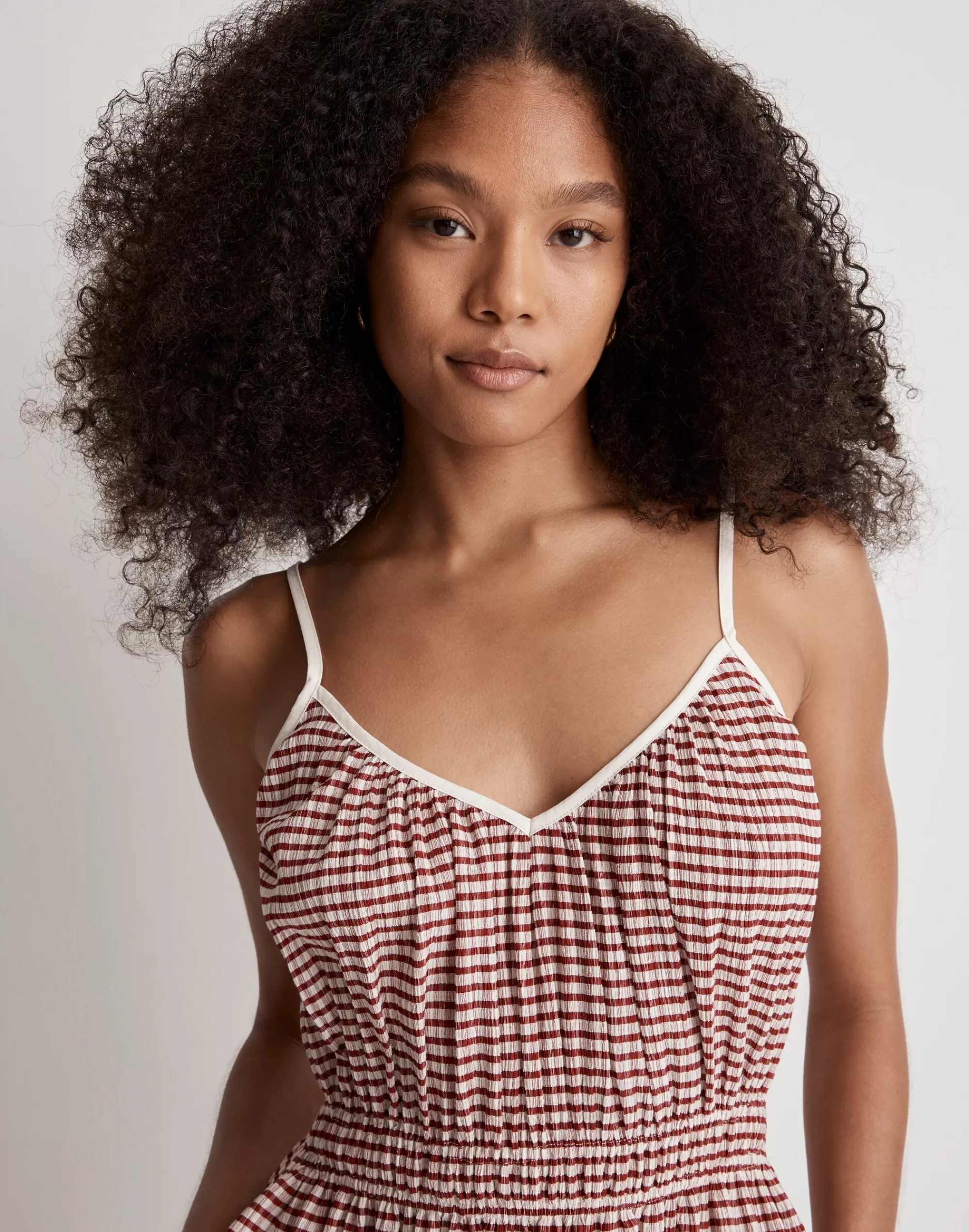 Madewell Dresses>Proche Gingham Maria Dress Red Multi