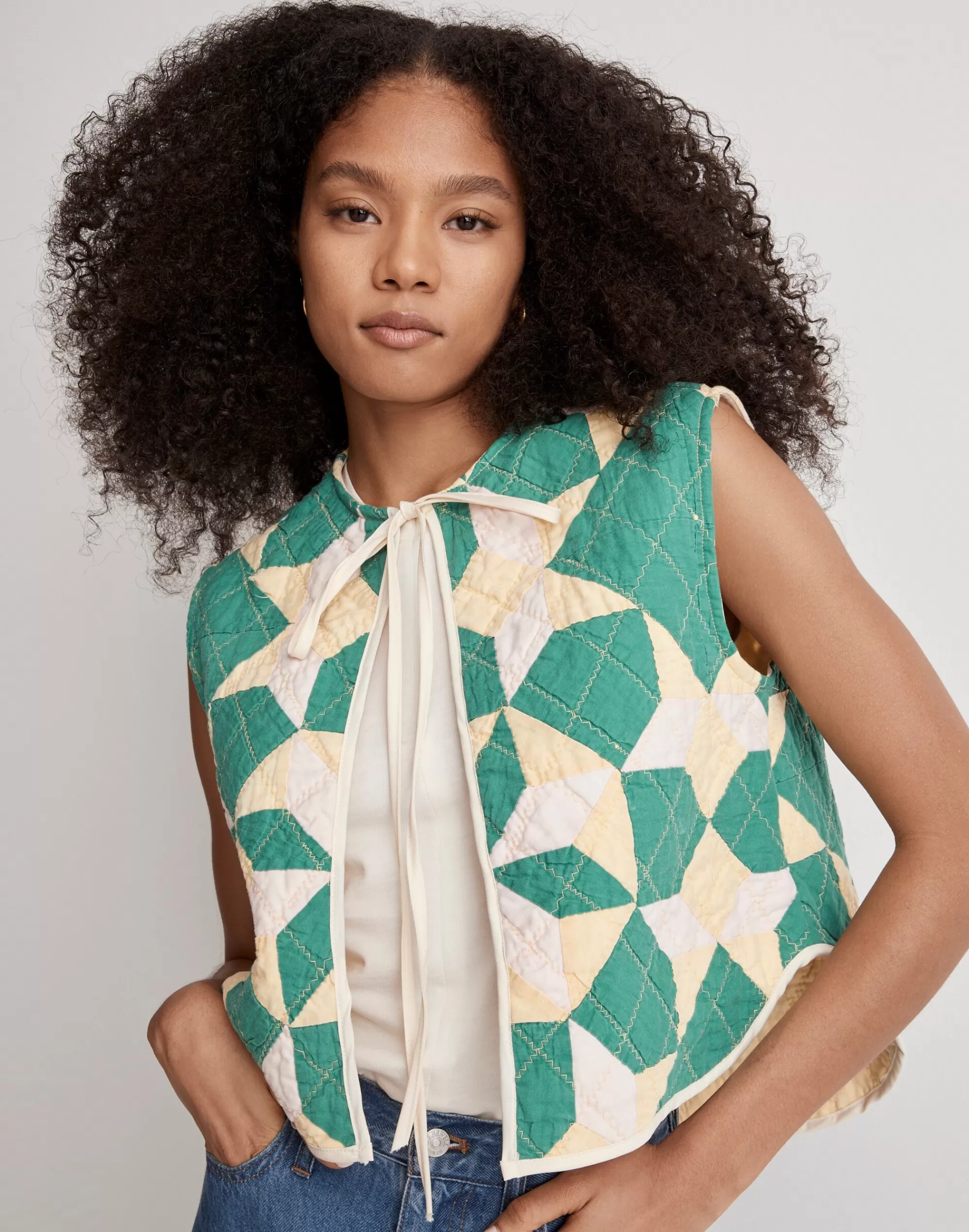 Madewell Tops & Shirts>Proche One-Of-A-Kind Quilted Pernille Vest Multi