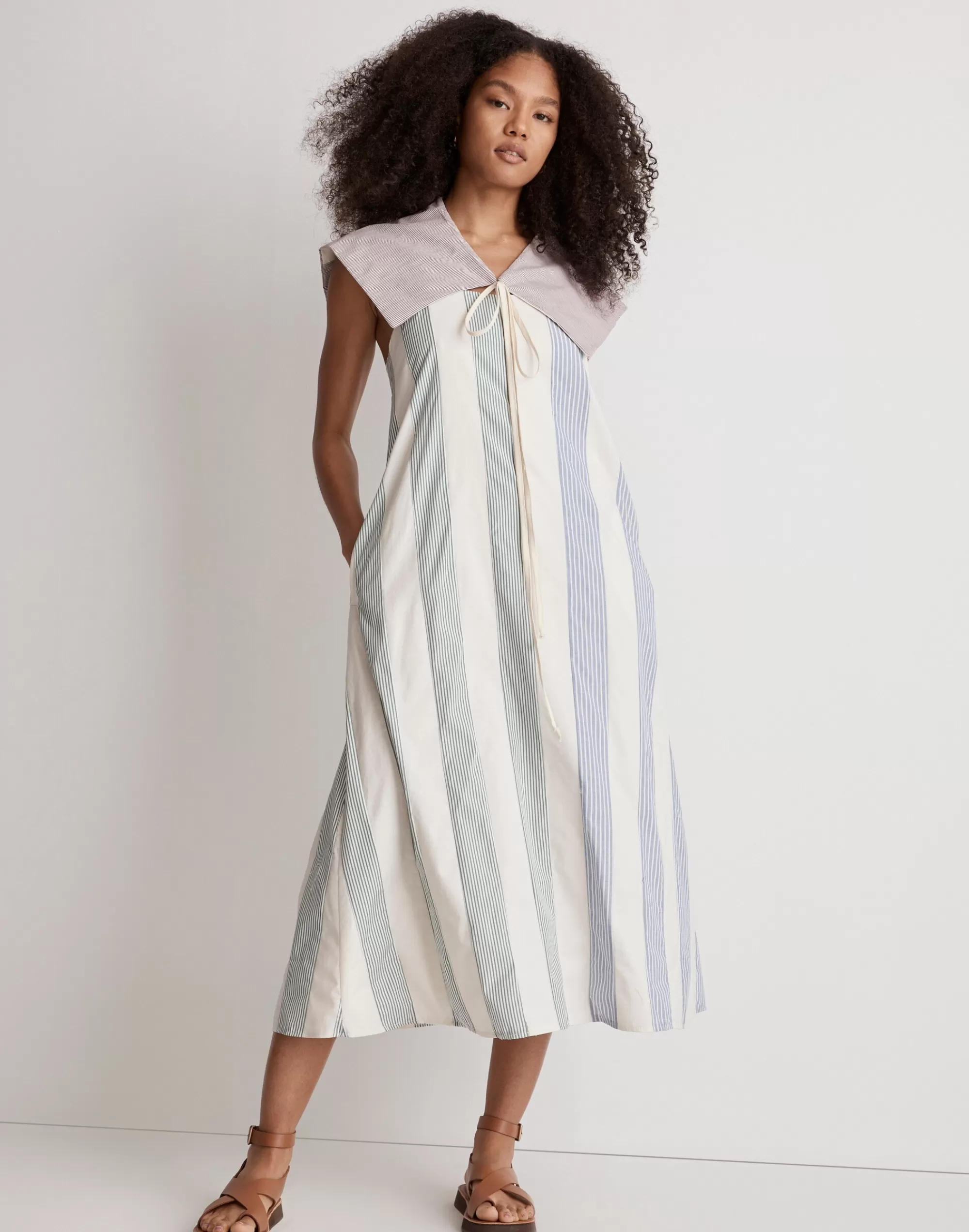 Madewell Dresses>Proche Striped Penelope Dress Multi