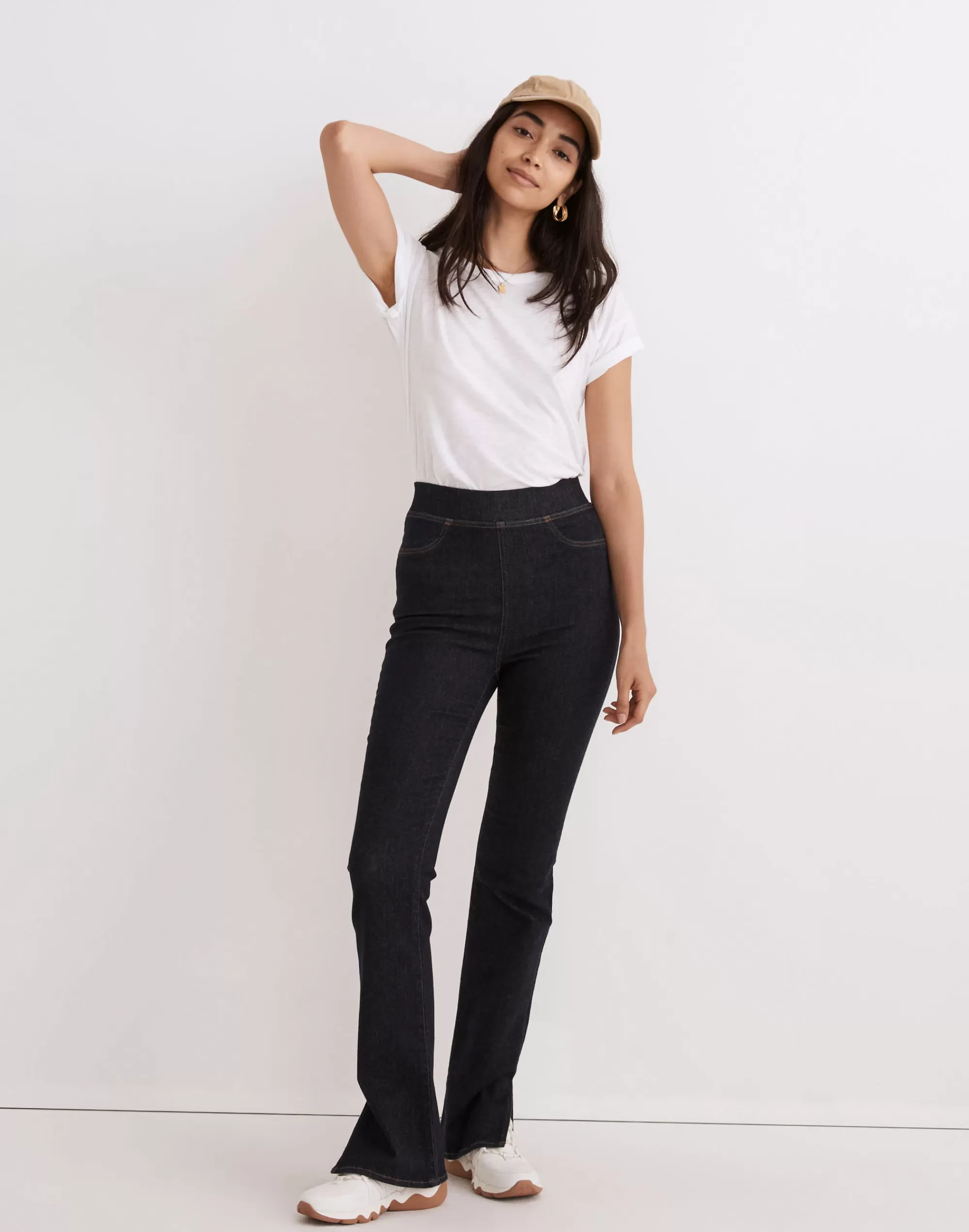 Madewell Flare Jeans>Pull-On Skinny Flare Jeans In Havenley Wash