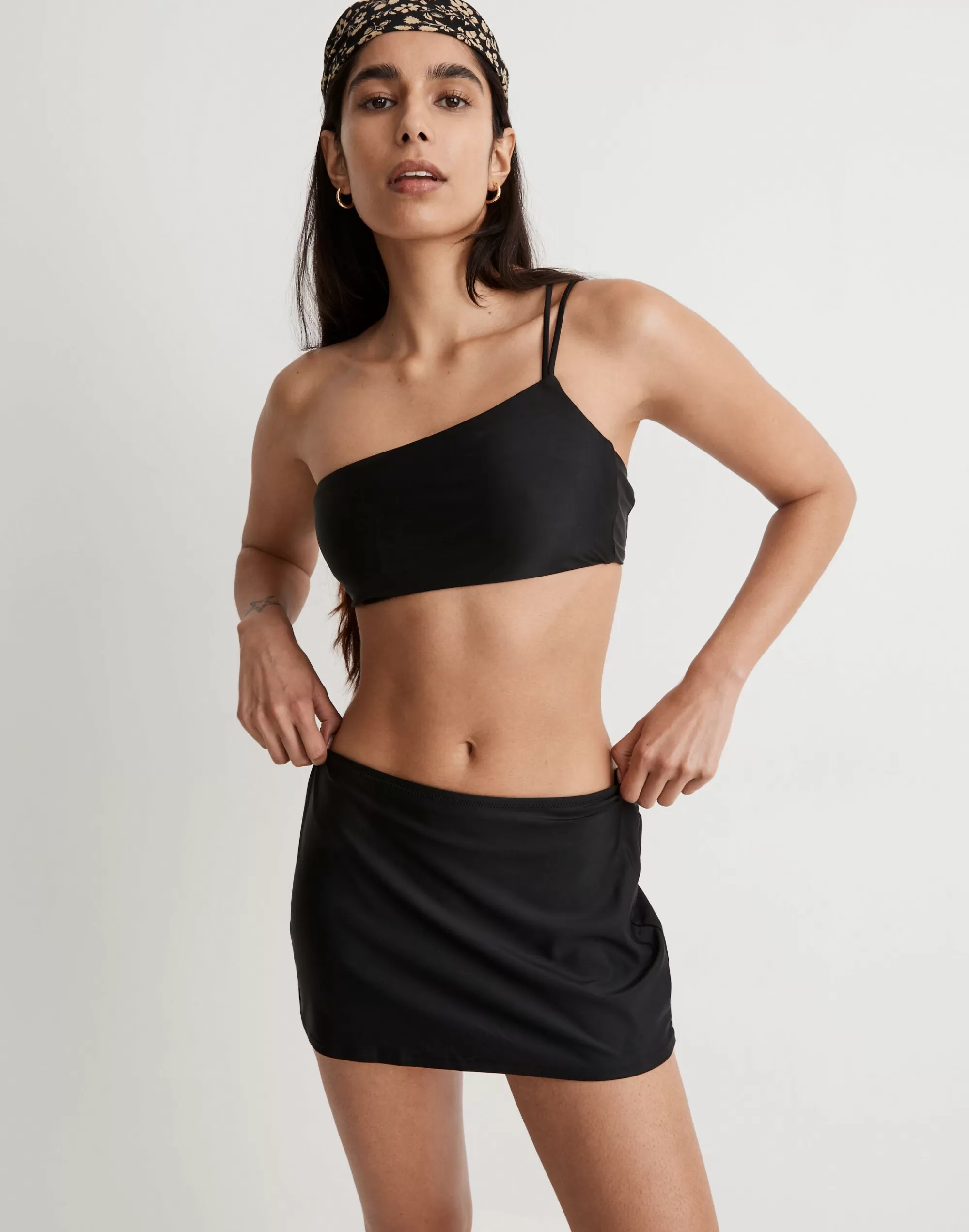 Madewell Swim>Pull-On Swim Skirt True Black