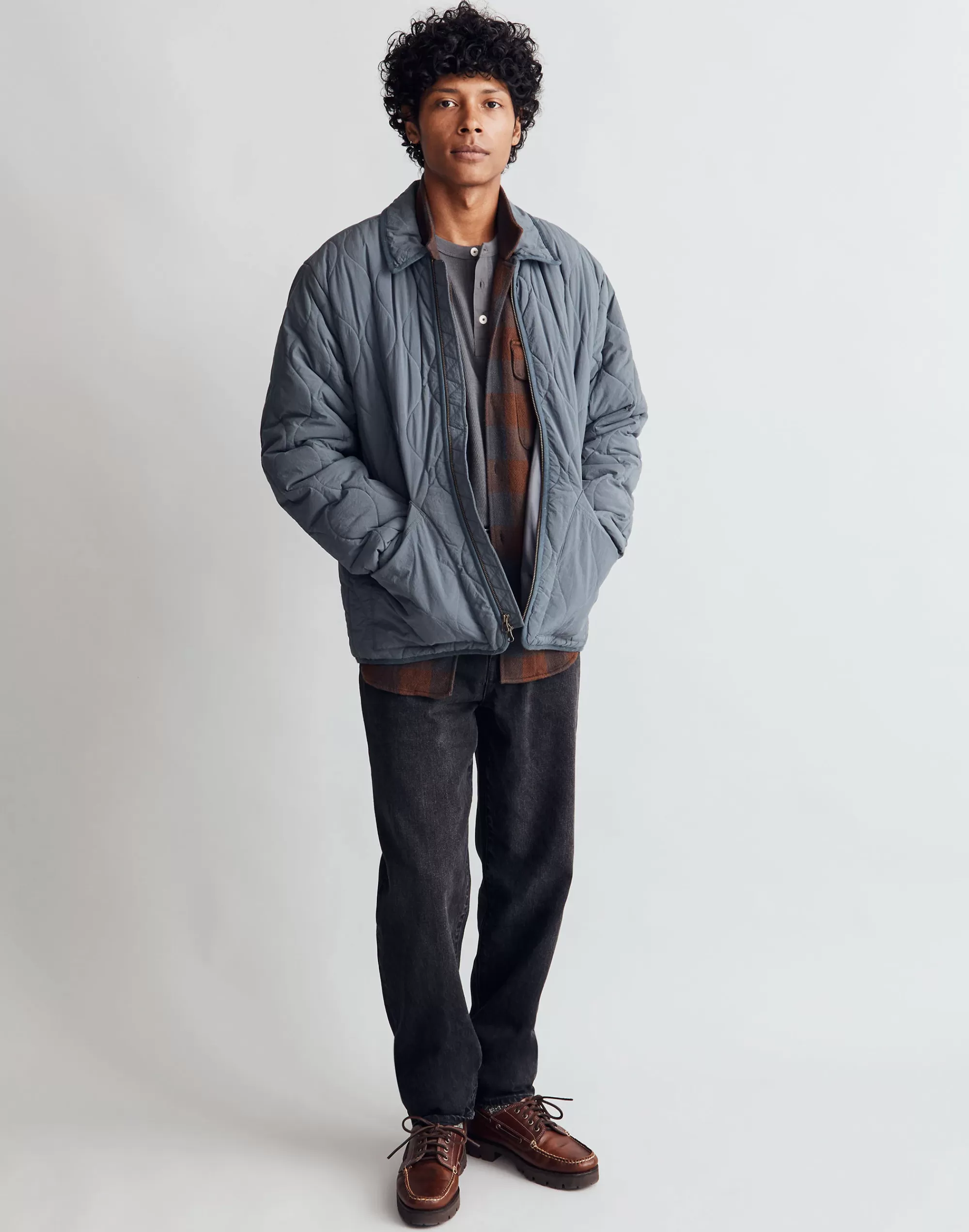 Madewell Jackets>Quilted (Re)Sourced Nylon Jacket Deep River