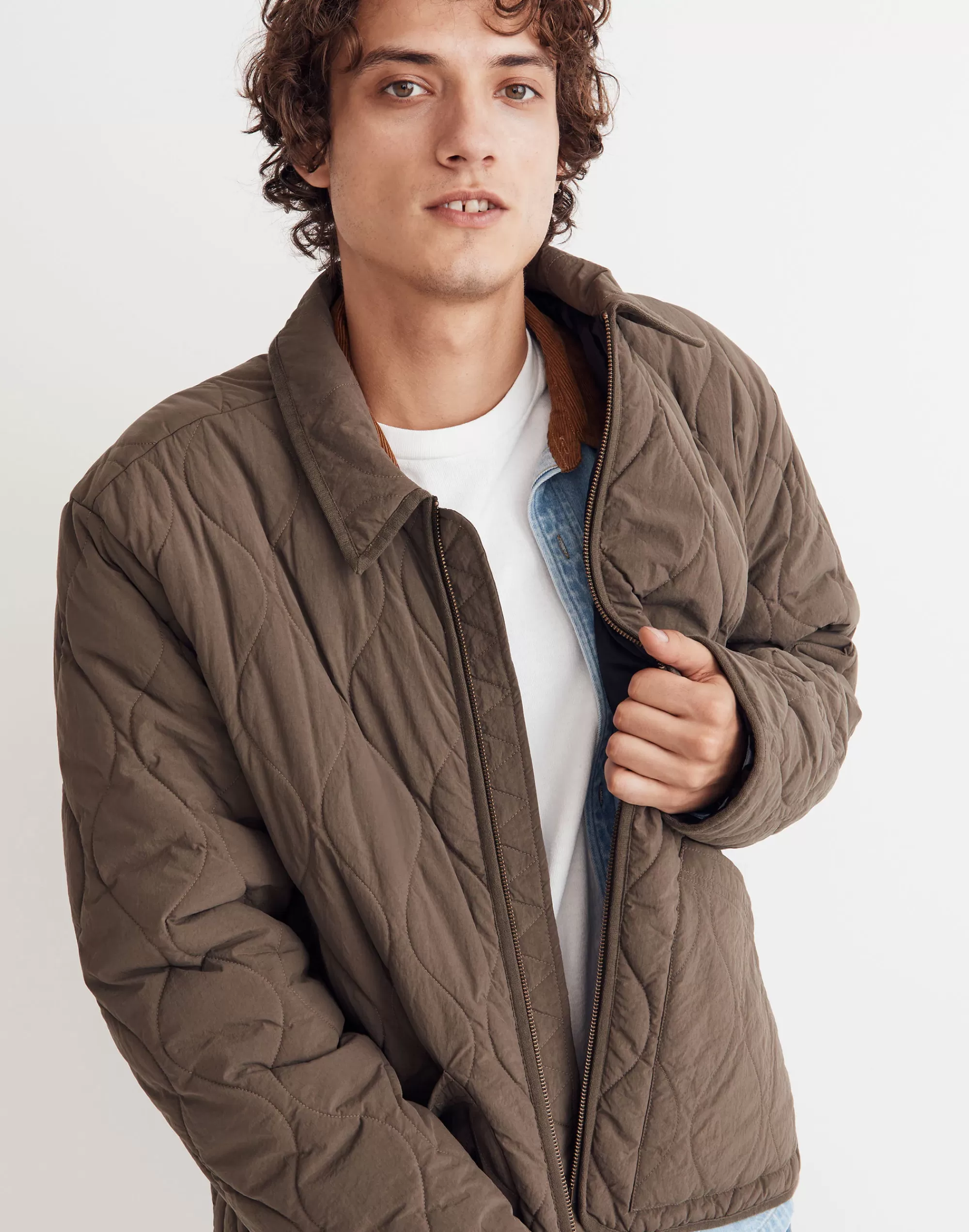 Madewell Jackets>Quilted (Re)Sourced Nylon Jacket Cargo Green