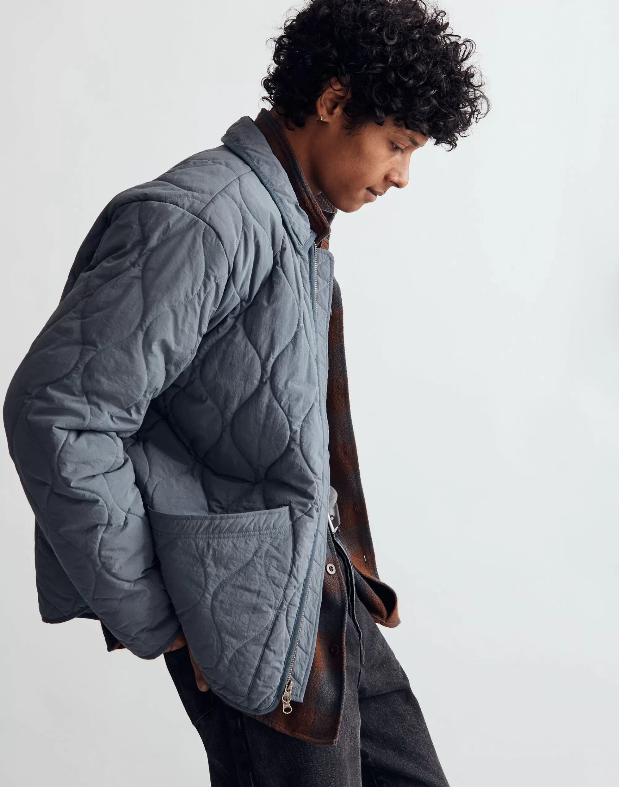 Madewell Jackets>Quilted (Re)Sourced Nylon Jacket Deep River