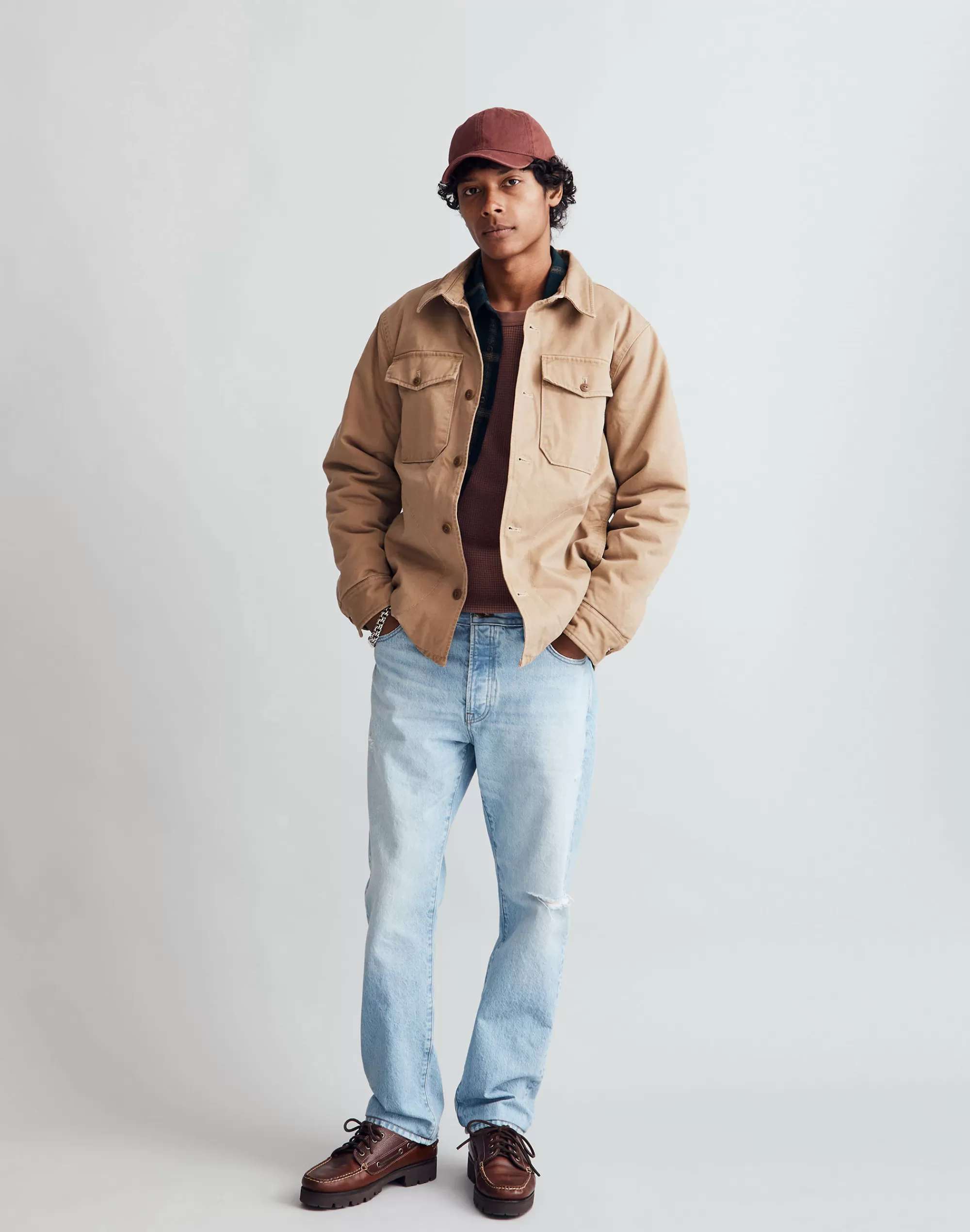 Madewell Jackets>Quilted Shirt-Jacket Maple Seed