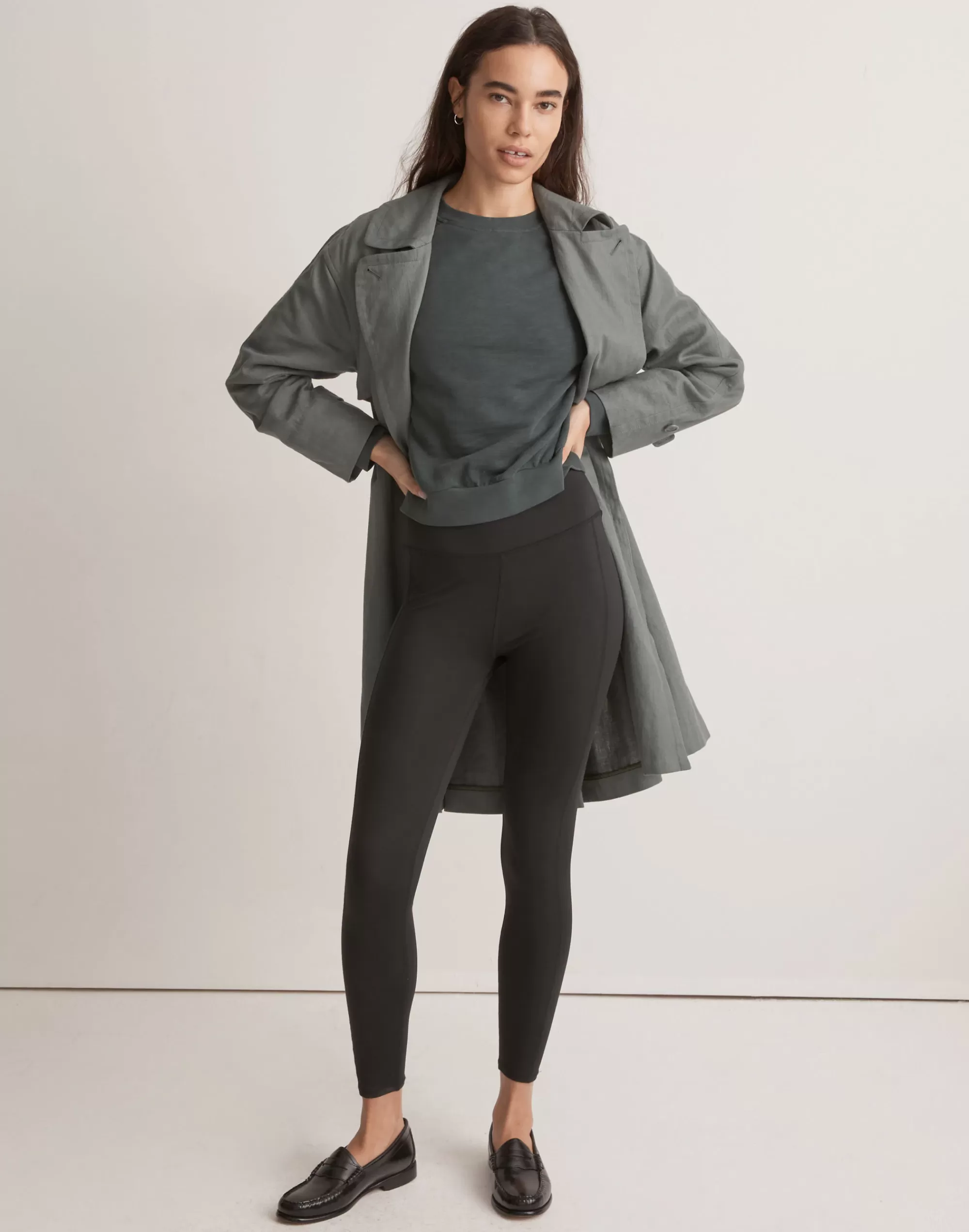 Madewell Sweatshirts & Sweatpants>Raglan Sweatshirt Dark Palm