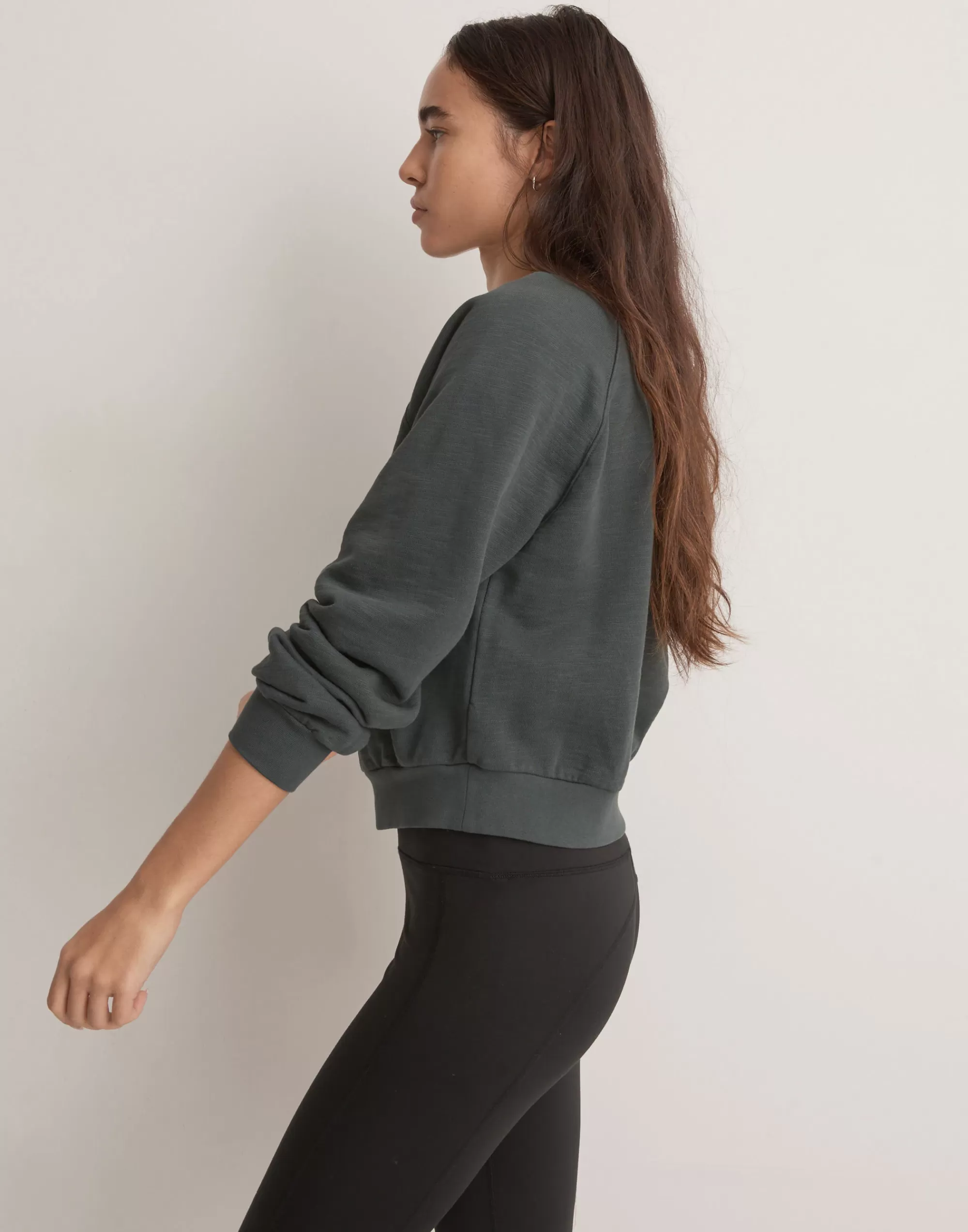 Madewell Sweatshirts & Sweatpants>Raglan Sweatshirt Dark Palm